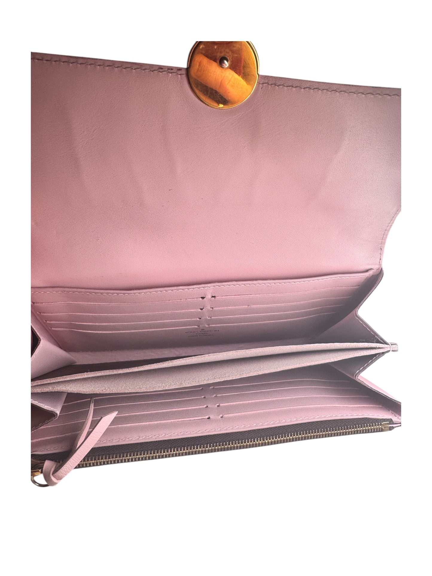 LOUIS VUITTON Monogram Flore Wallet Rose Ballerine