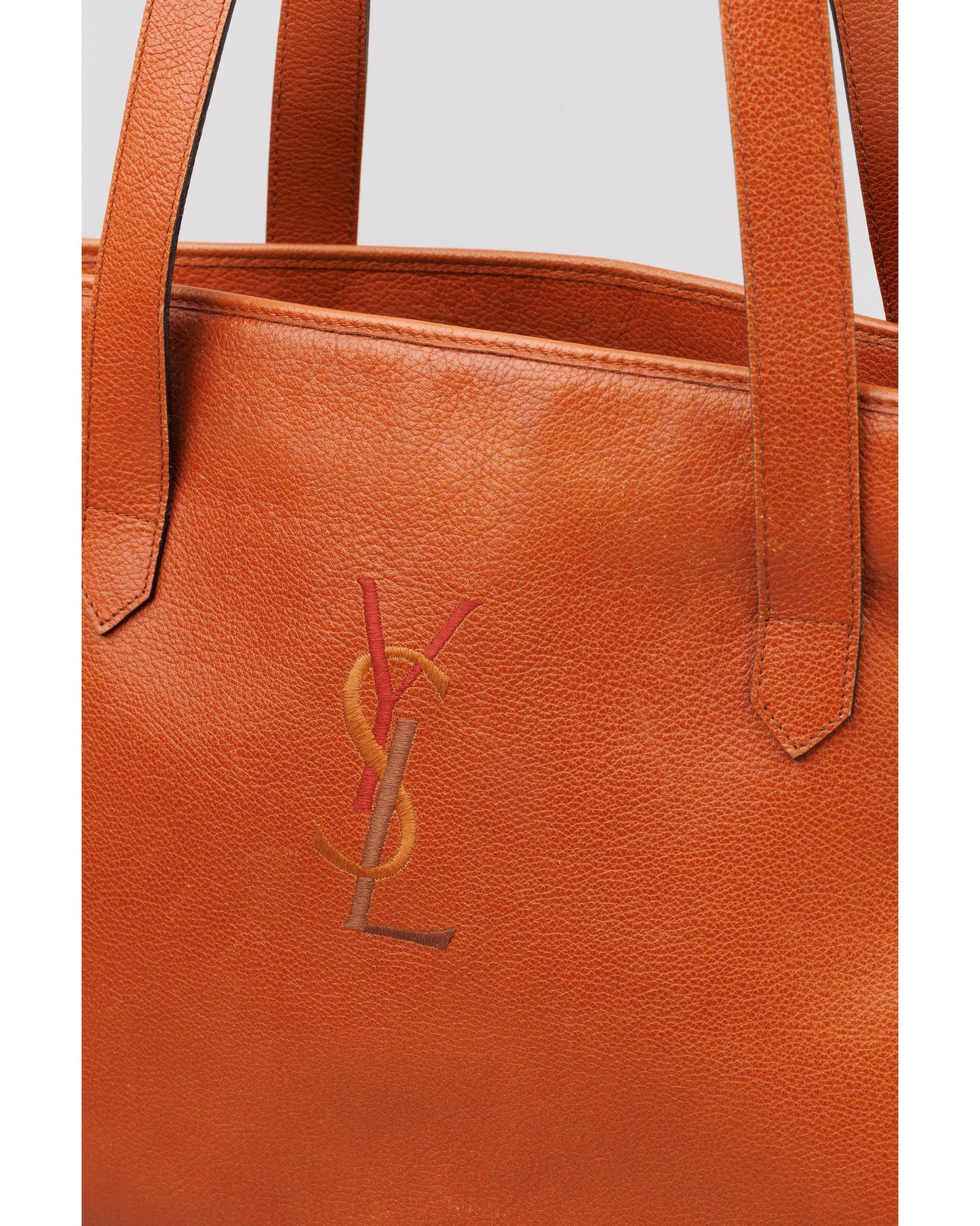 Yves Saint Laurent Vintage Leather Tote Brown