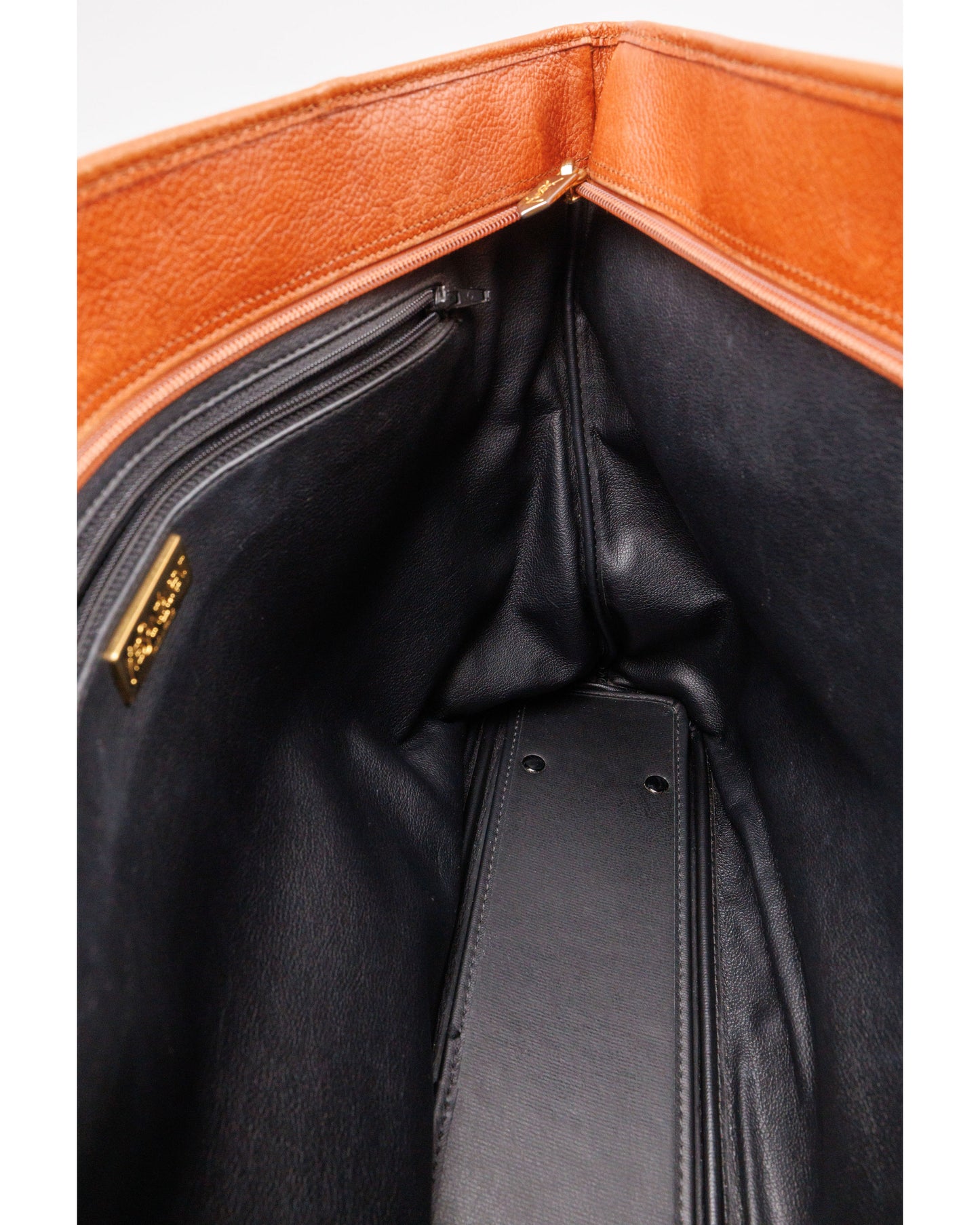 Yves Saint Laurent Vintage Leather Tote Brown