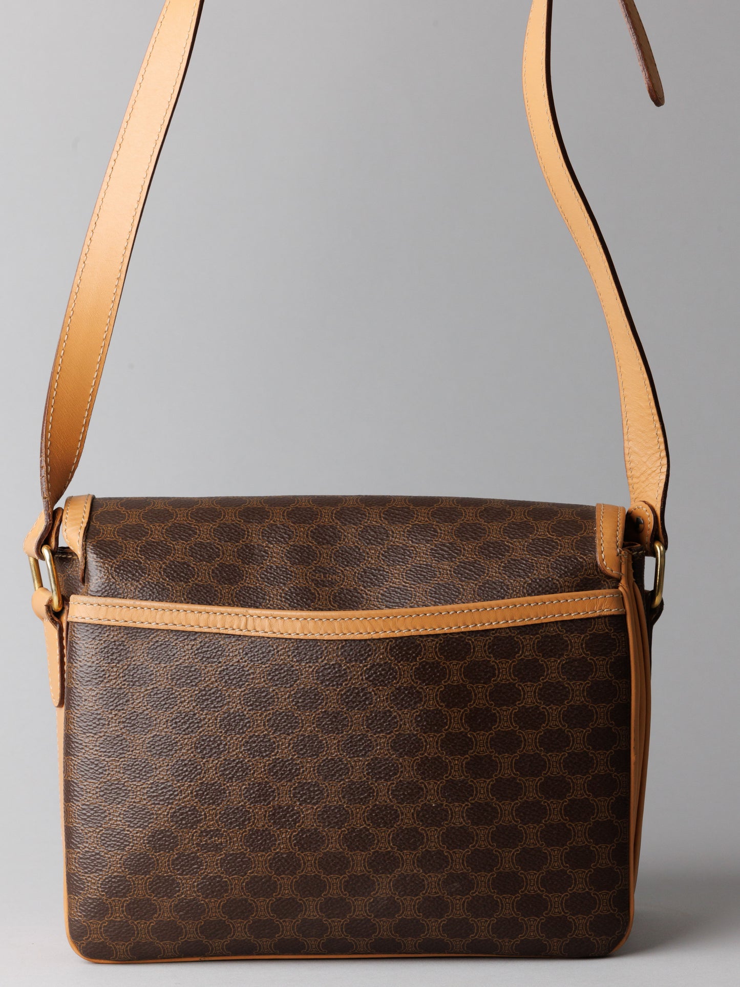 CELINE Macadam Triomphe Vintage Crossbody / Shoulder Bag (PVC Leather)