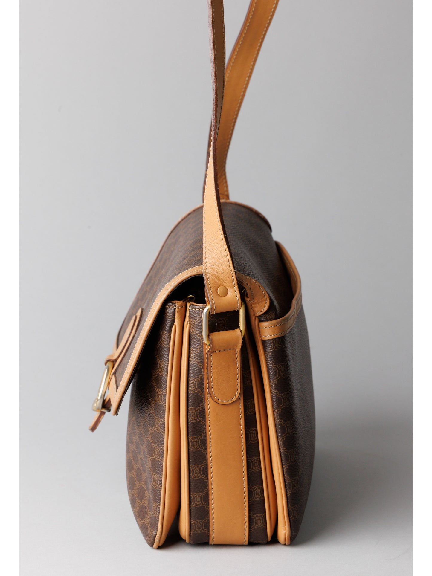 CELINE Macadam Triomphe Vintage Crossbody / Shoulder Bag (PVC Leather)