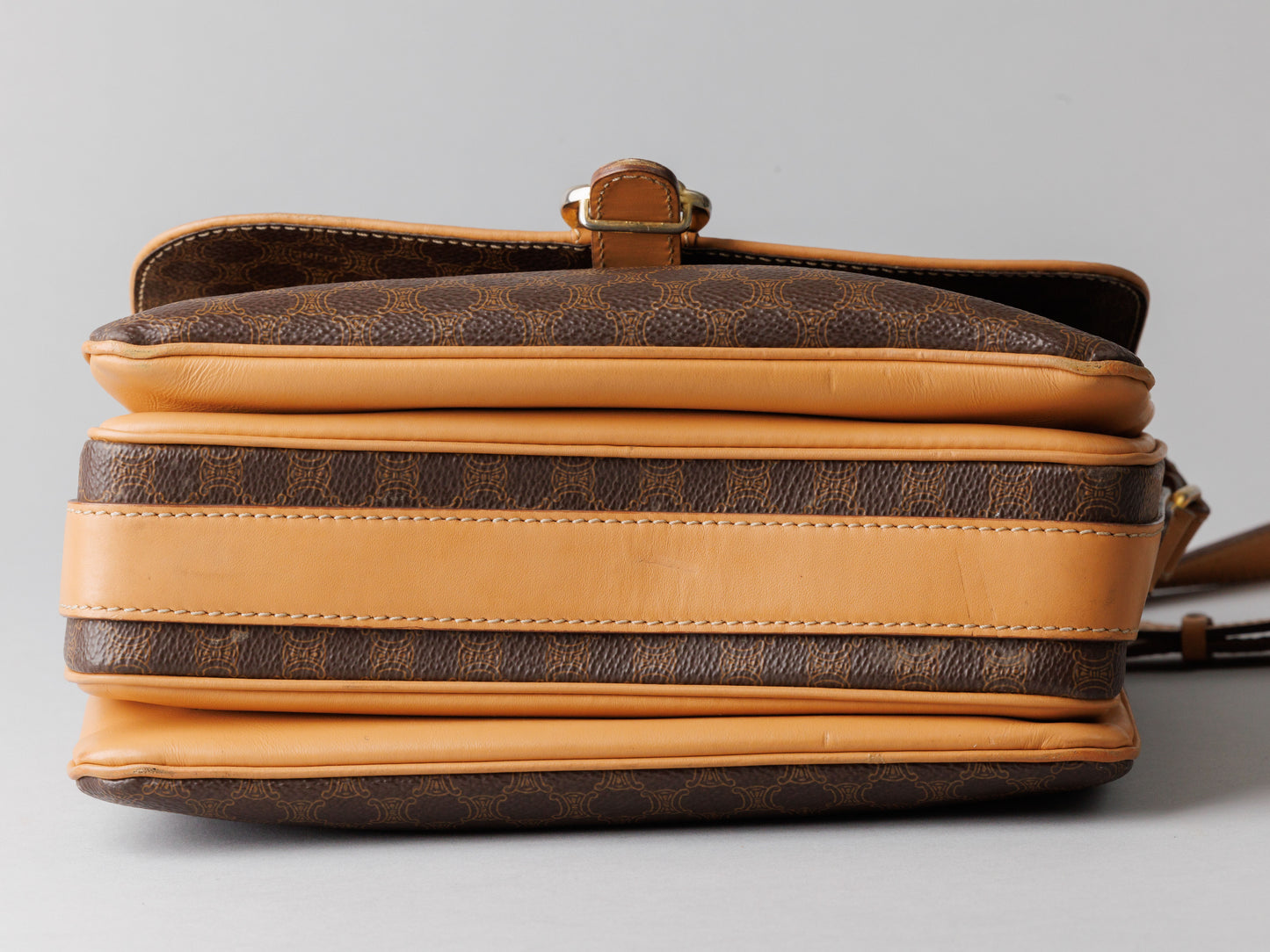 CELINE Macadam Triomphe Vintage Crossbody / Shoulder Bag (PVC Leather)