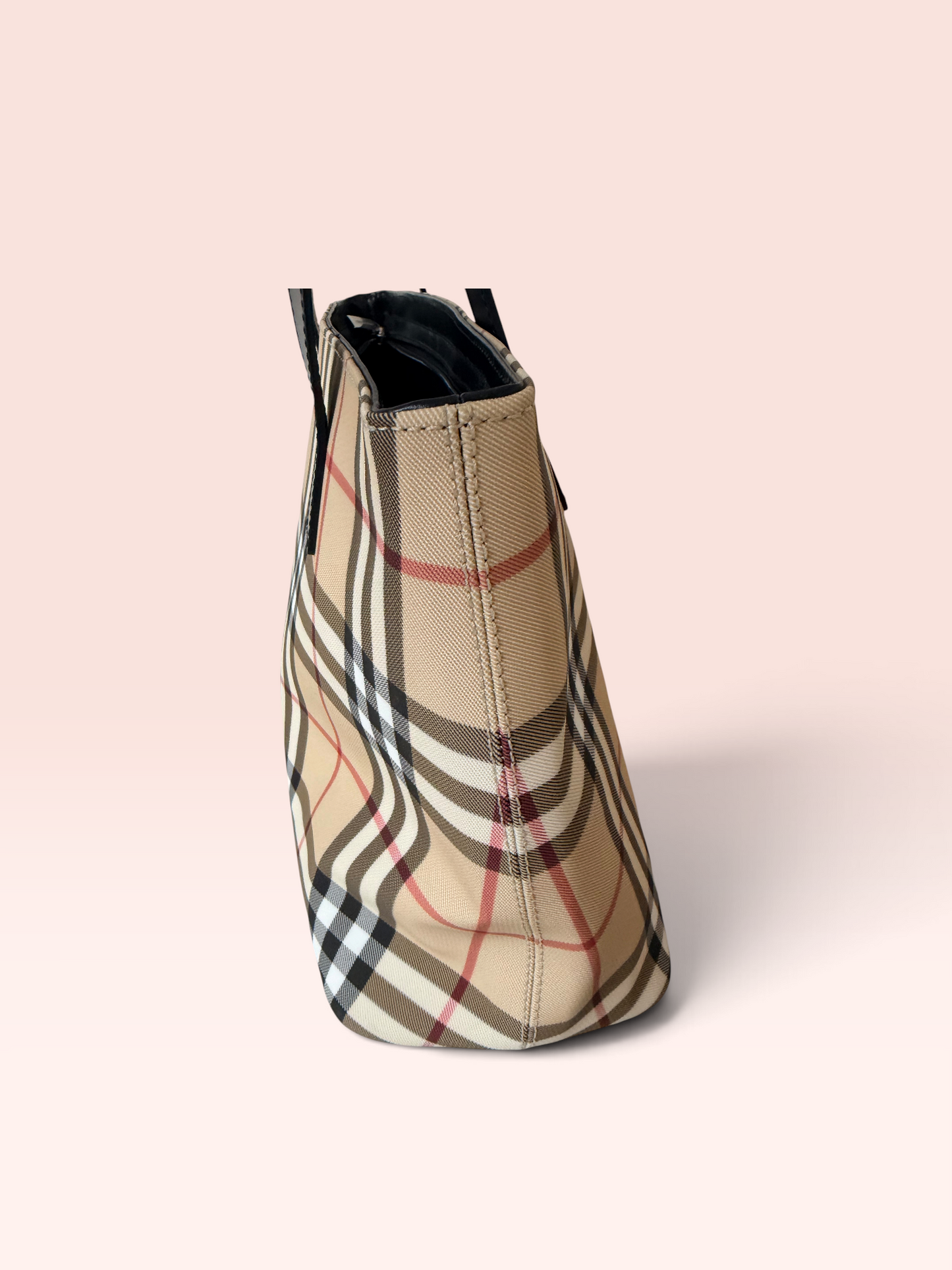 Burberry London Canvas Nova Check Tote Bag