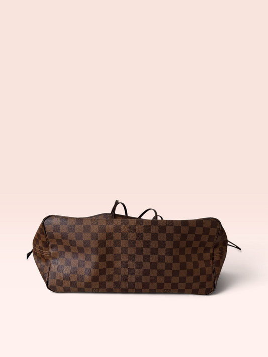 Louis Vuitton Damier Ebene Canvas Neverful GM Tote 2017