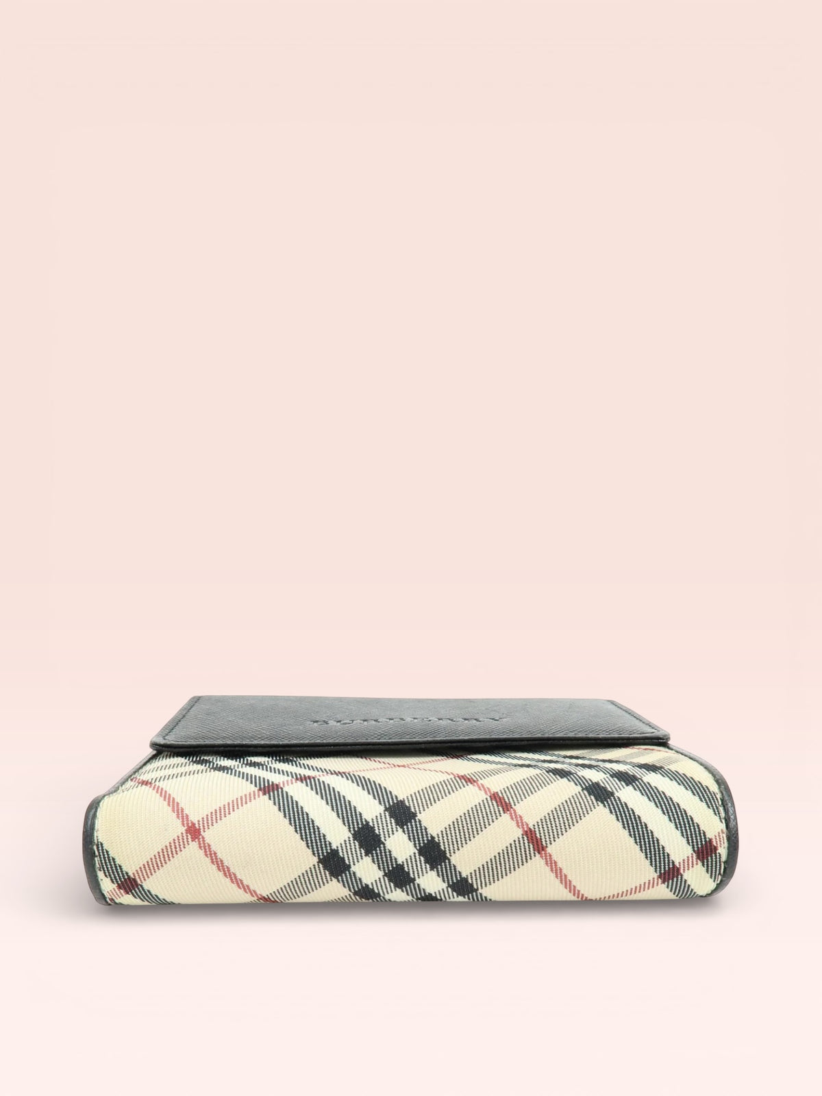 BURBERRY Canvas/leather Nova Check Compact Wallet