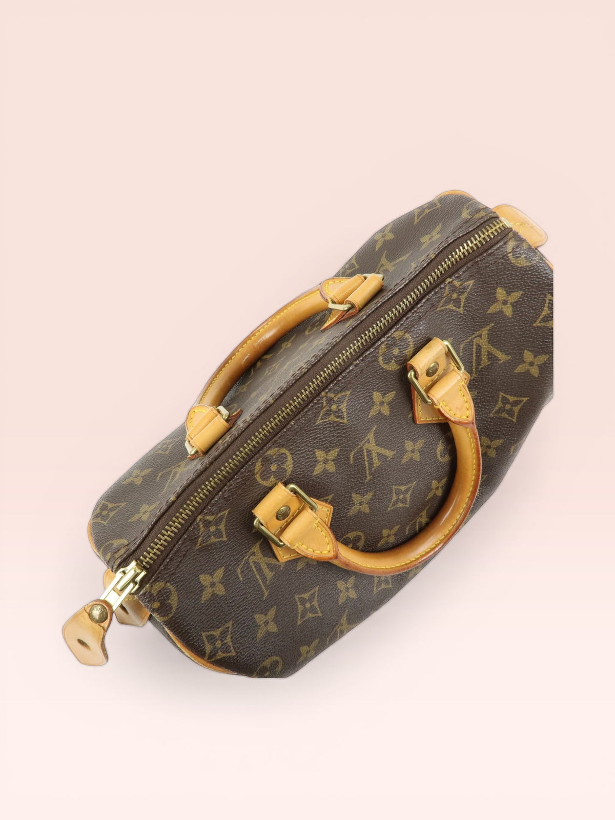 Louis Vuitton Monogram Canvas Speedy 25 1997 w/ Lock & Key