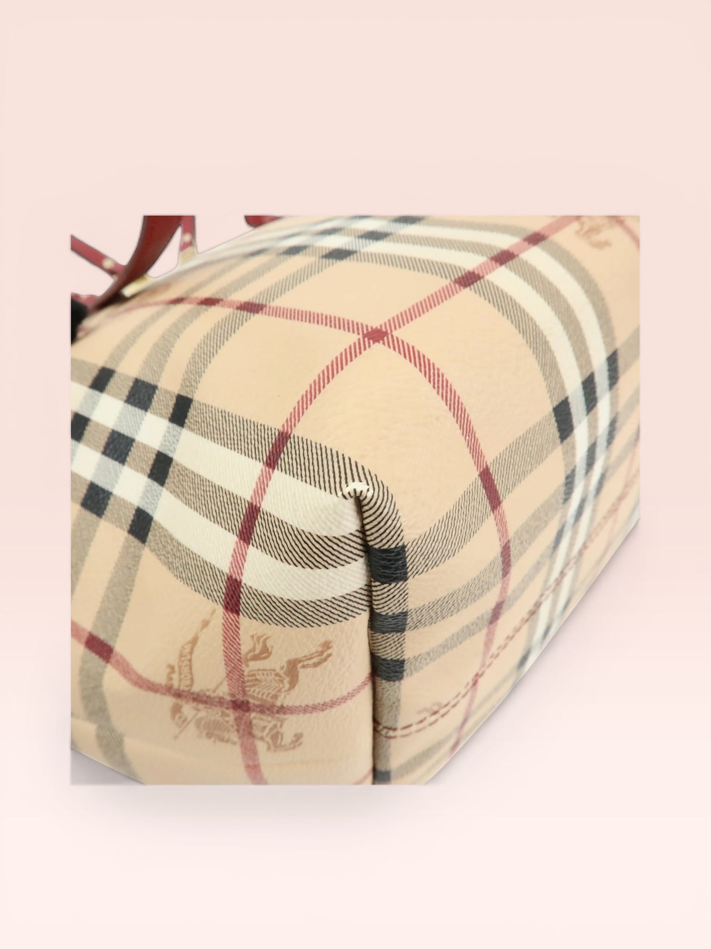 Burberry Coated Canvas Haymarket Check Salisbury Tote