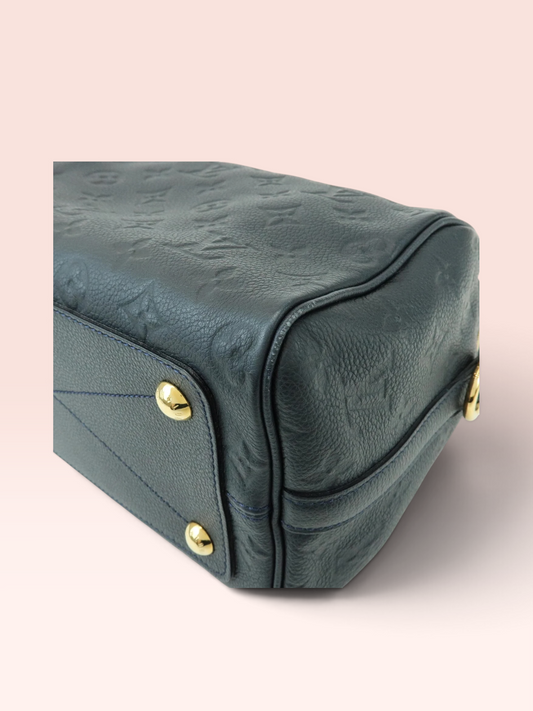 LOUIS VUITTON MONOGRAM EMPREINTE SPEEDY 25 NAVY 2012