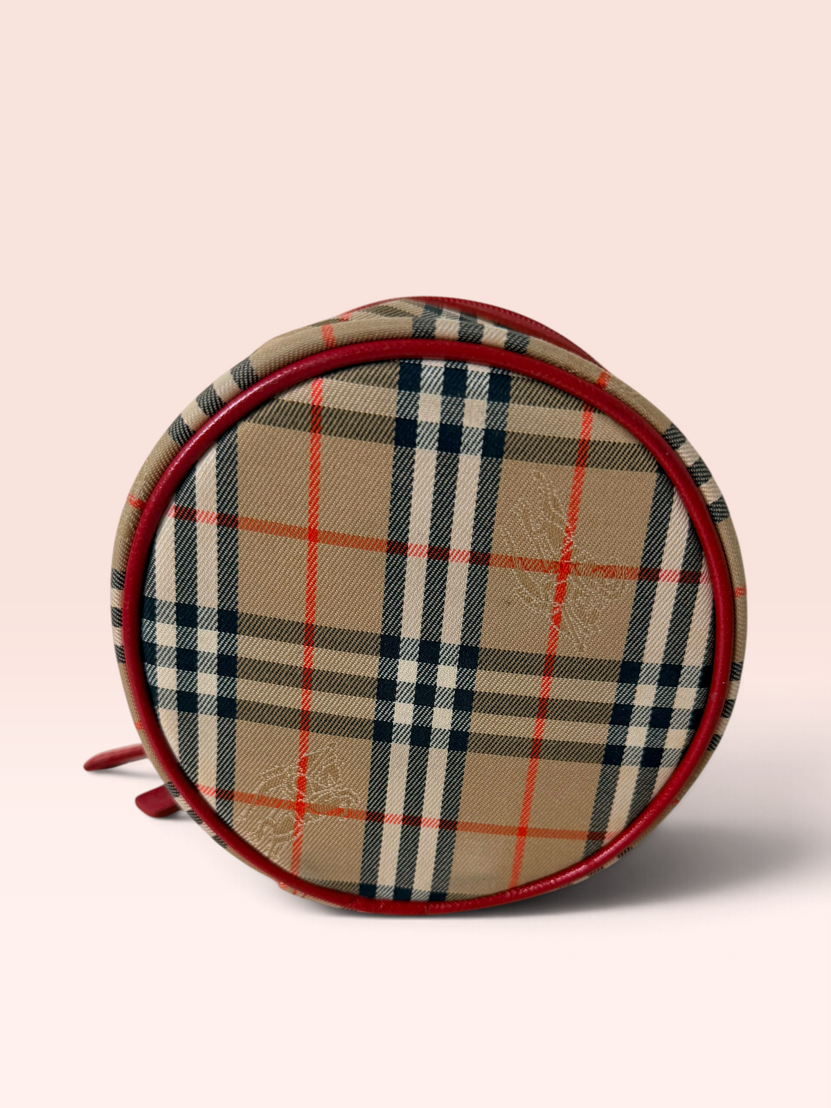 Burberrys Canvas Haymarket Check Vanity Bag