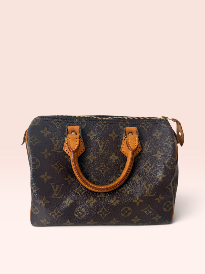 Louis Vuitton Monogram Canvas Speedy 25 1991 w Lock and Key