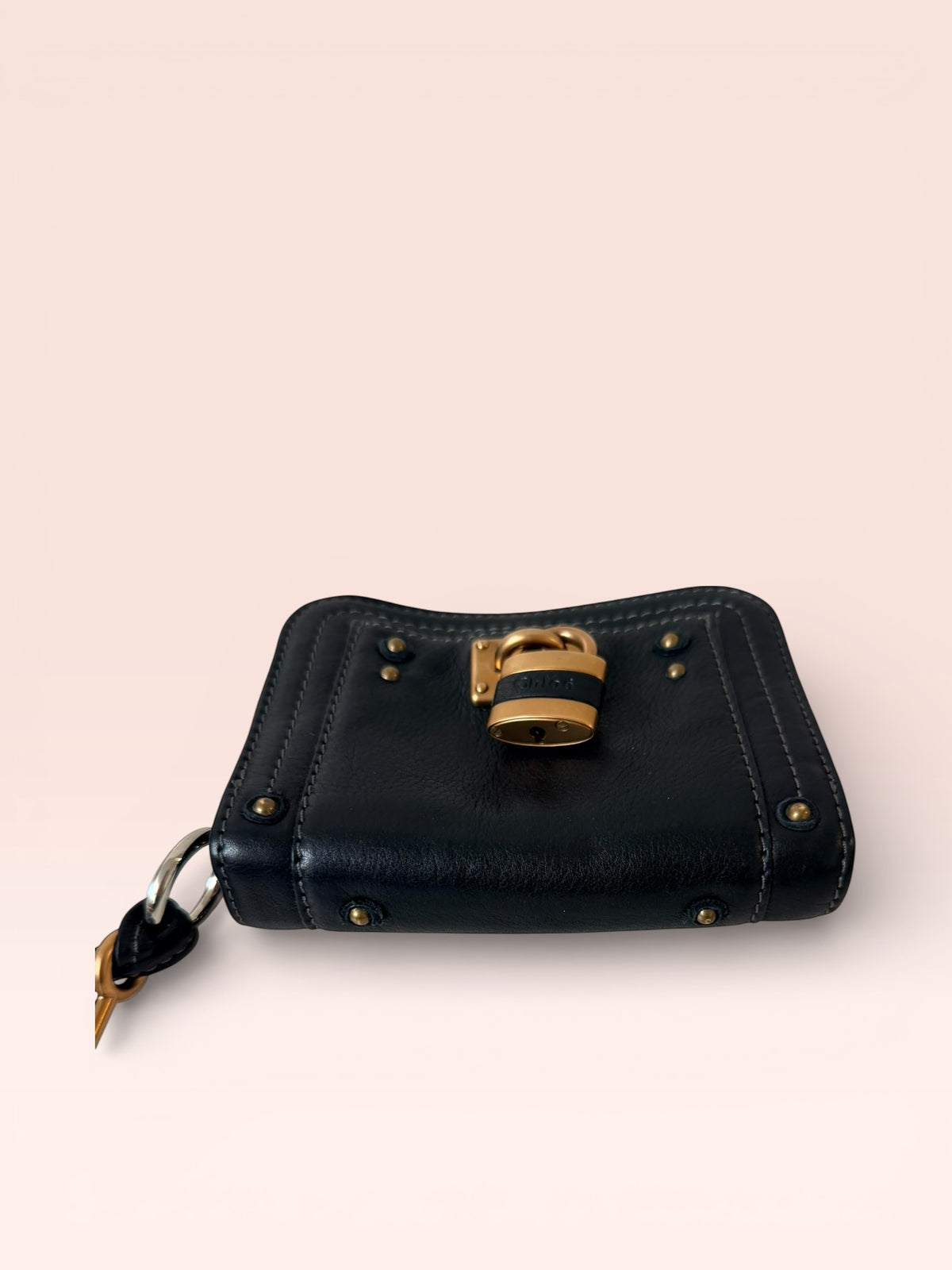Chloe Leather Paddington Wallet (Black)