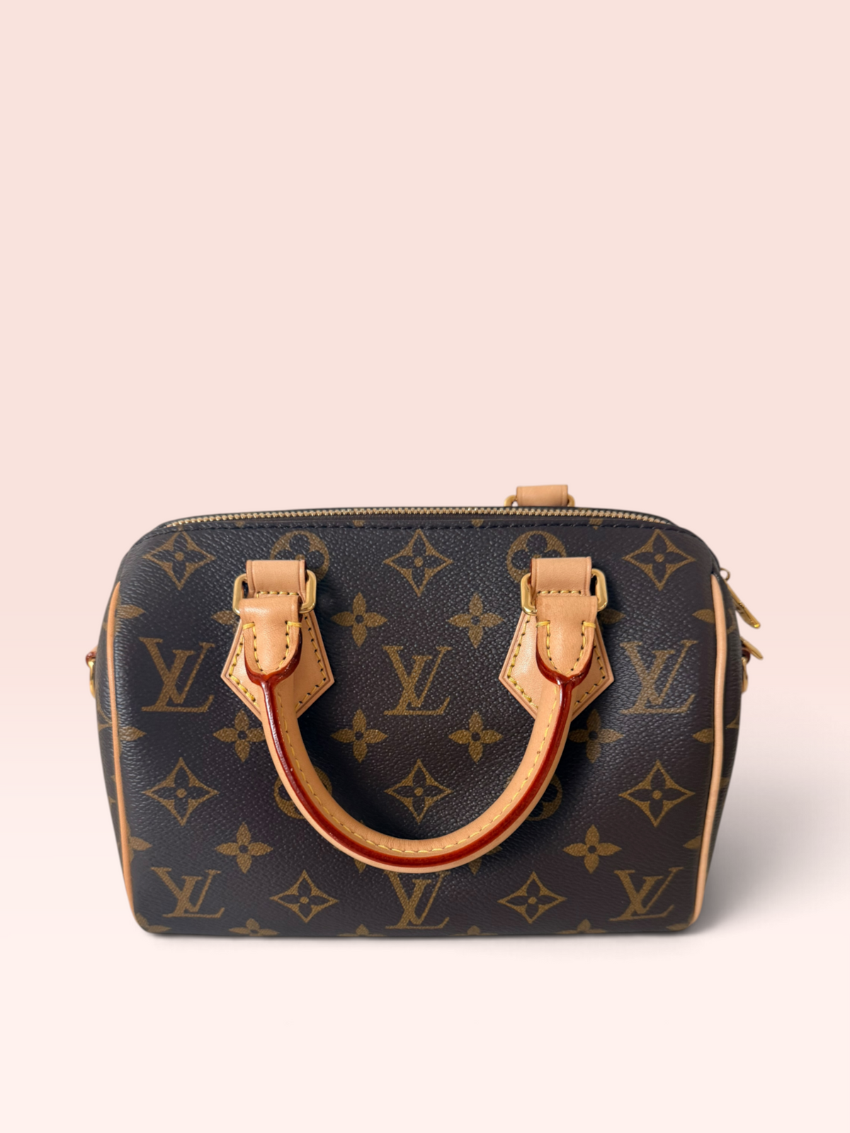 Louis Vuitton Monogram Canvas Speedy 20 with Strap (RFID)