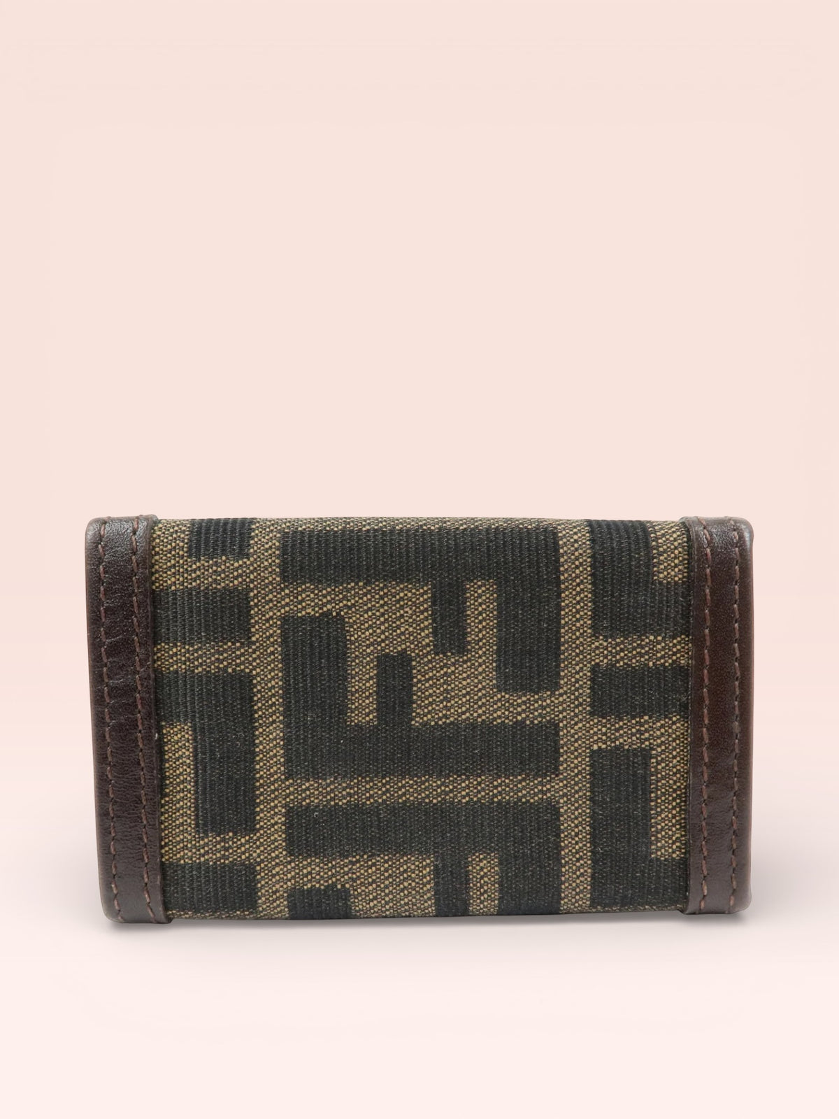 Fendi Canvas Zucca 6 Ring Key Case