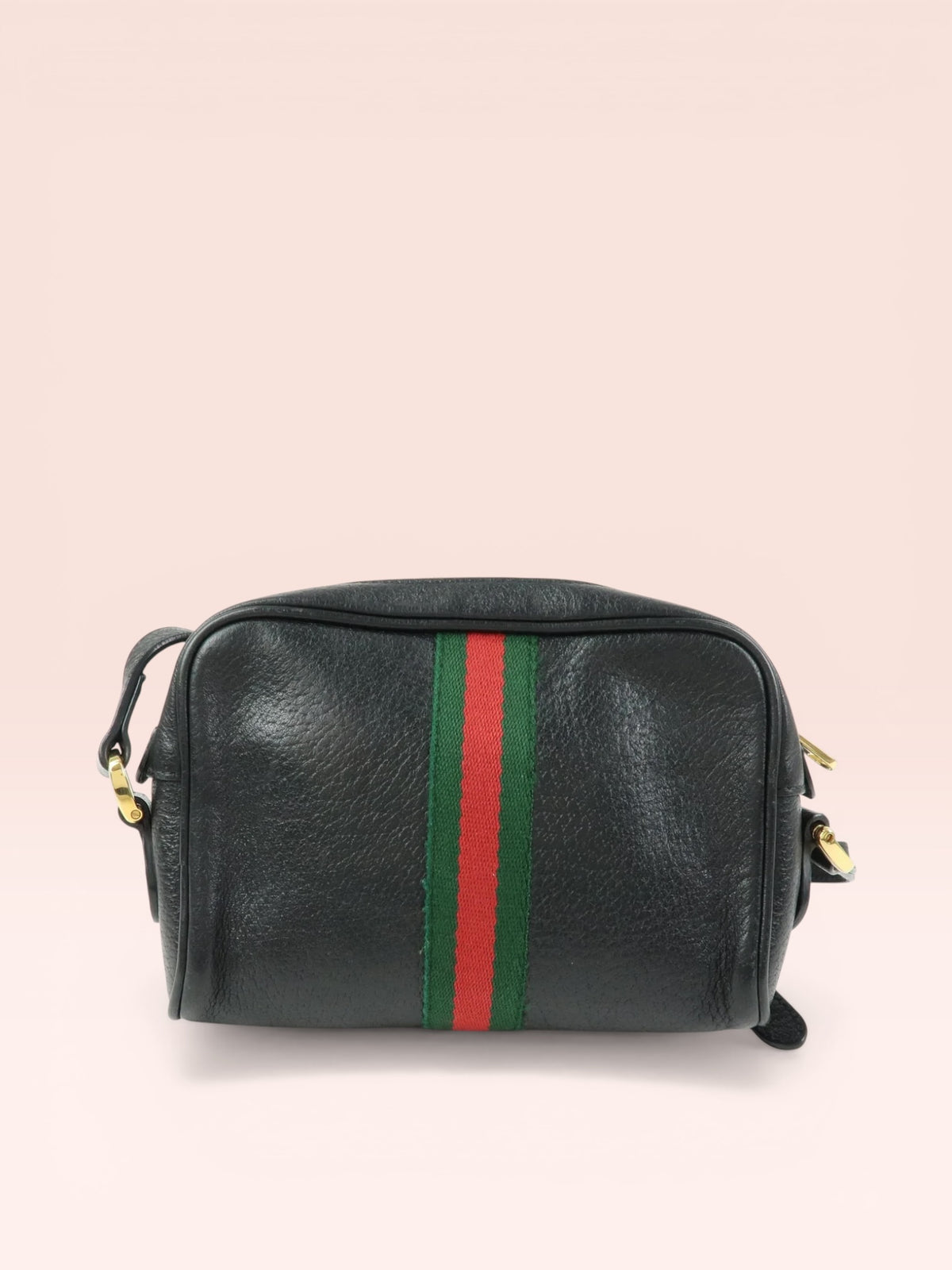 Gucci Leather Mini Ophidia Web Crossbody Bag