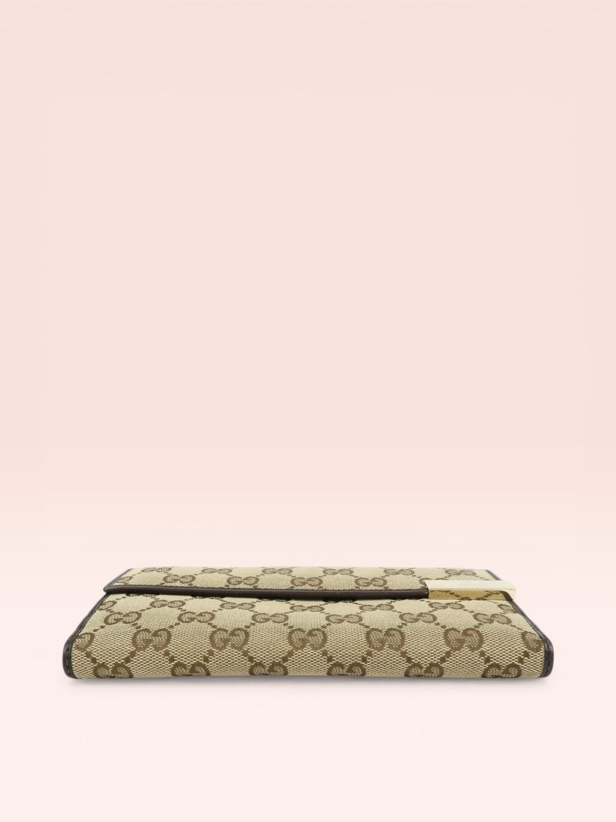 Gucci GG Canvas Long Wallet (Brown)