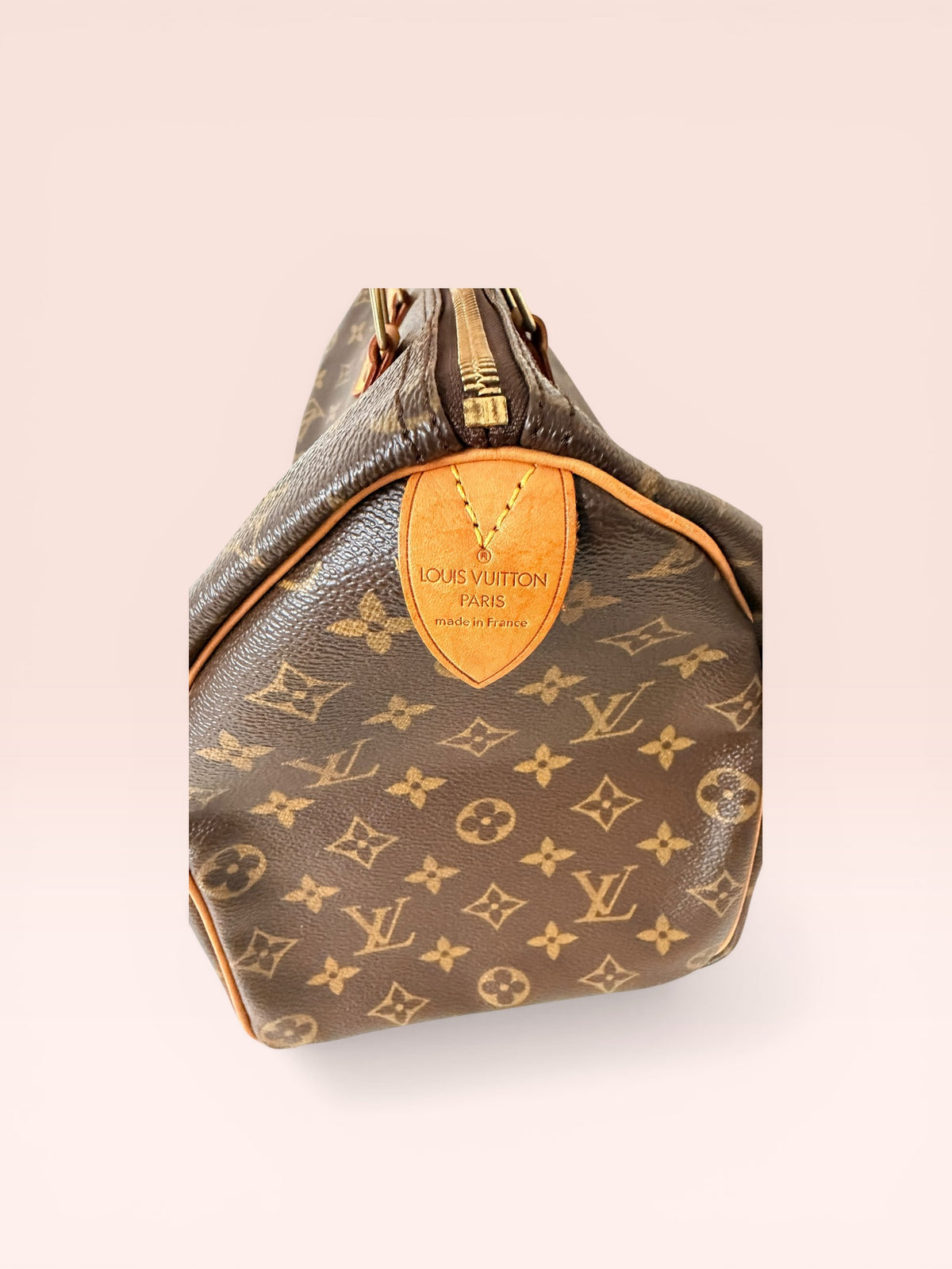 Louis Vuitton Monogram Canvas Speedy 35 2002 w/ Lock & Key