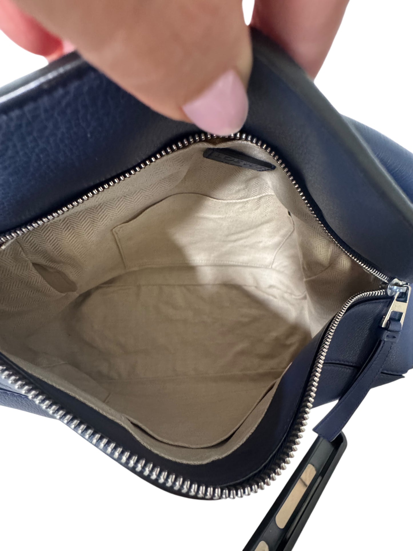 Loewe Calfskin Leather Medium Puzzle Bag (Marine)