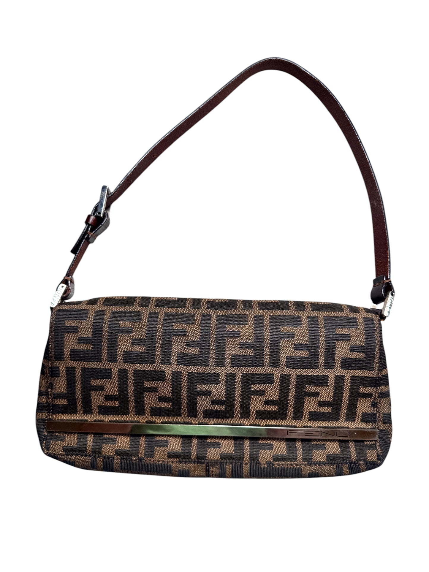 Fendi Zucca Baguette Shoulder Bag