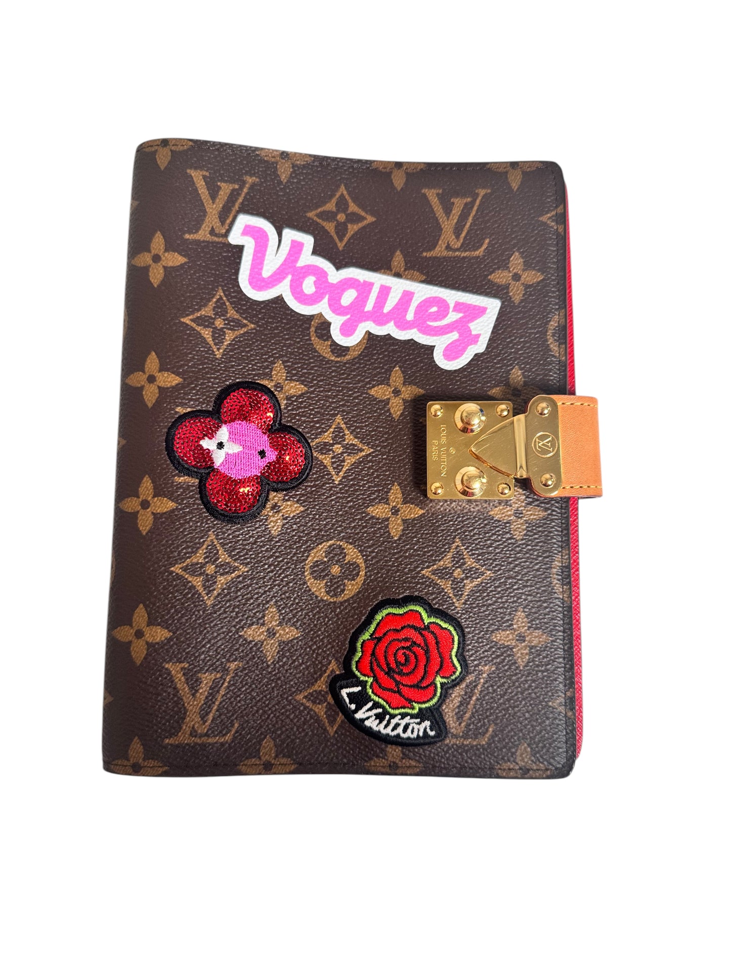 Louis Vuitton Monogram Canvas Travel Stickers Collection Notebook Cover 2016