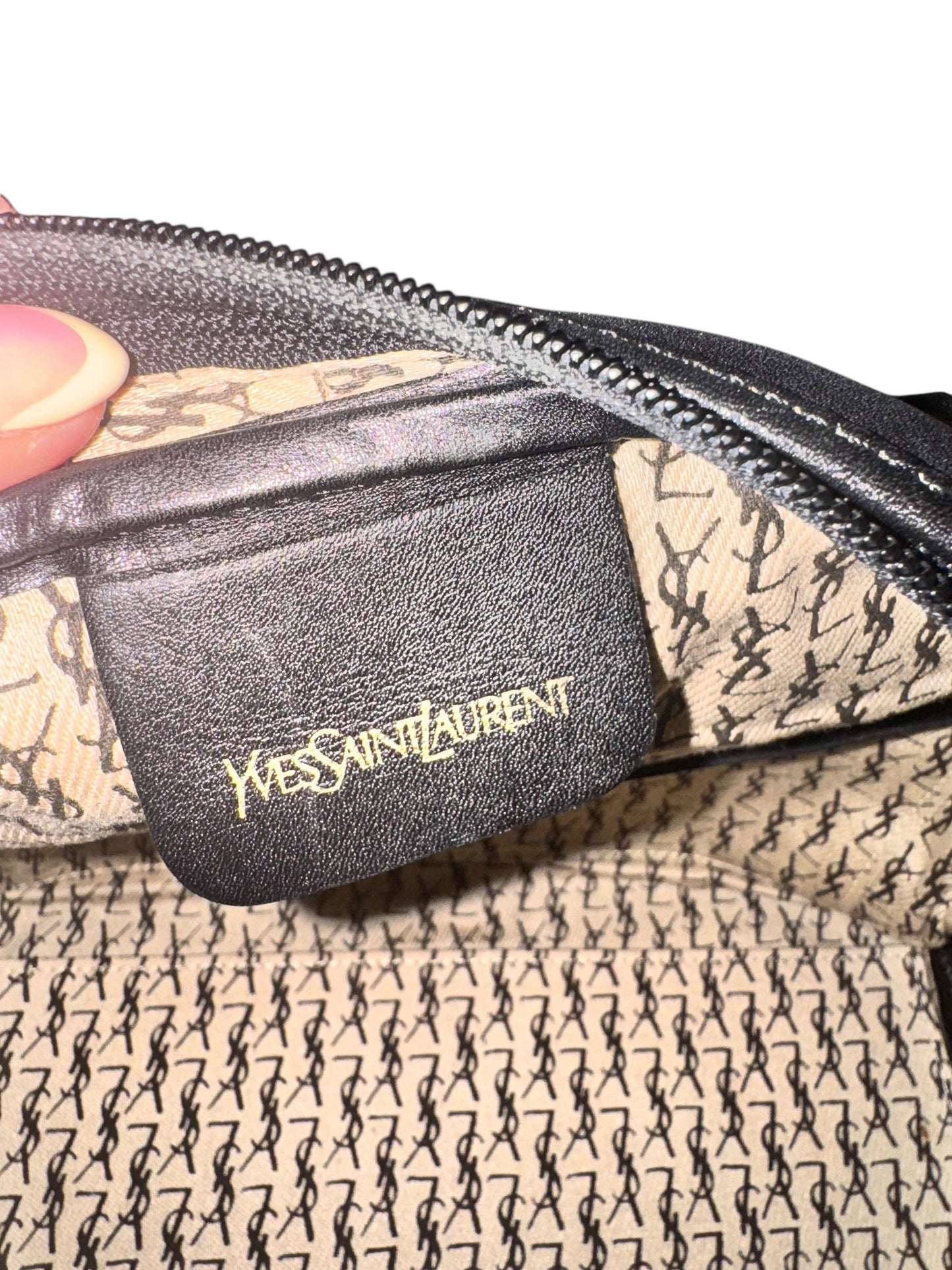 Yves Saint Laurent Leather Bauletto Vintage Boston Bag