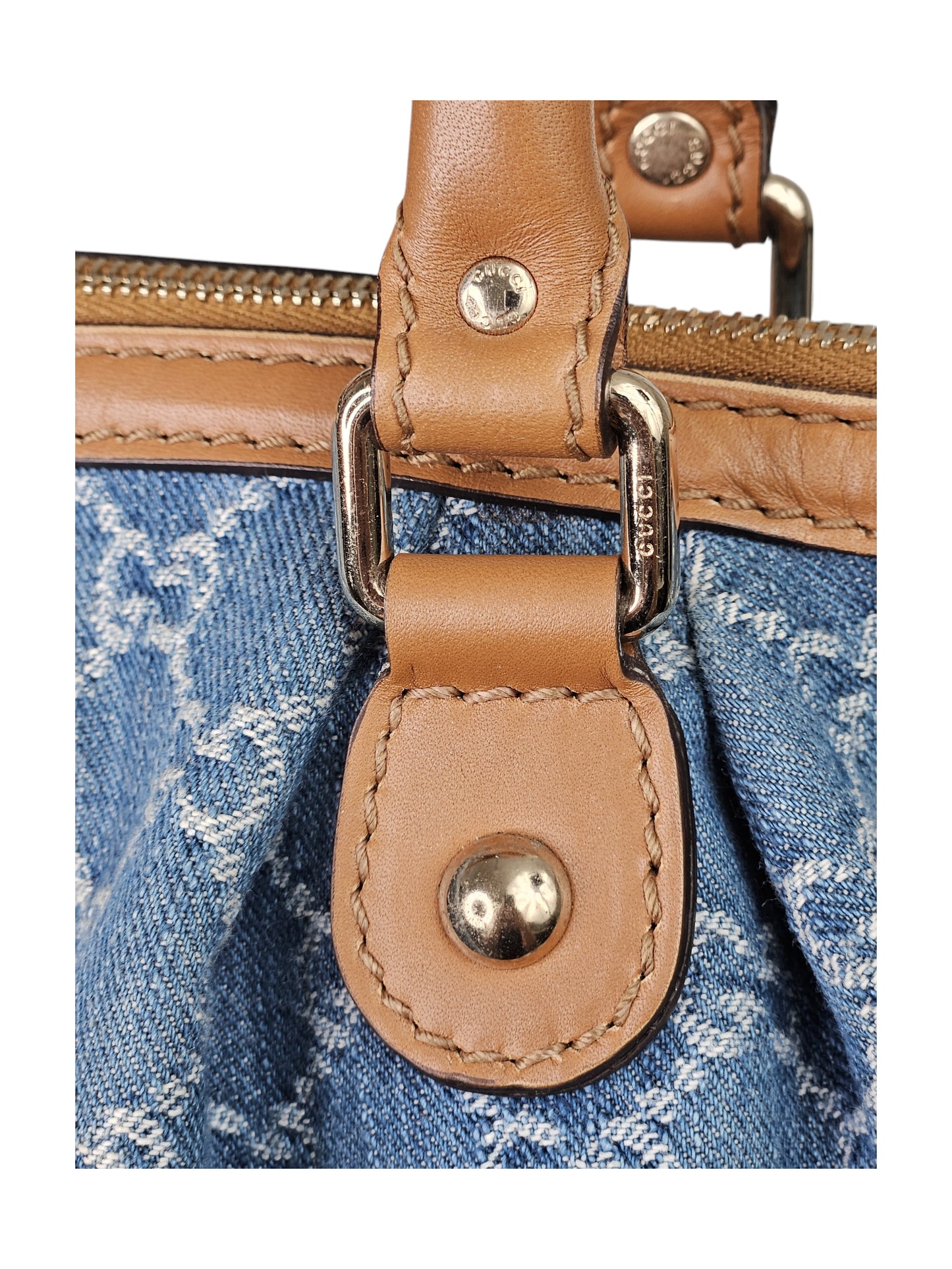 Gucci Denim Sukey 2 way Handbag