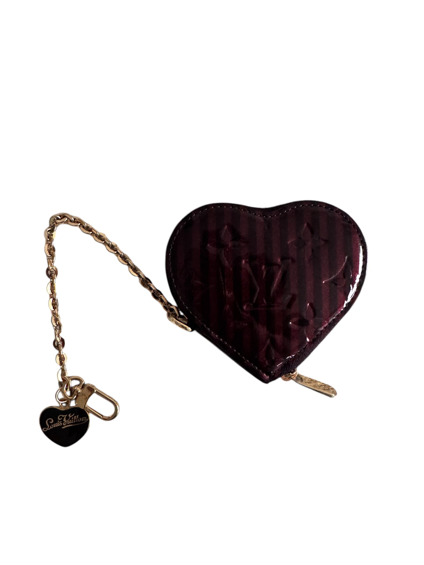 Louis Vuitton Vernis Monogram Rayeur Porte Monnaie Coeur (Heart-Shaped Coin Purse, 2011)