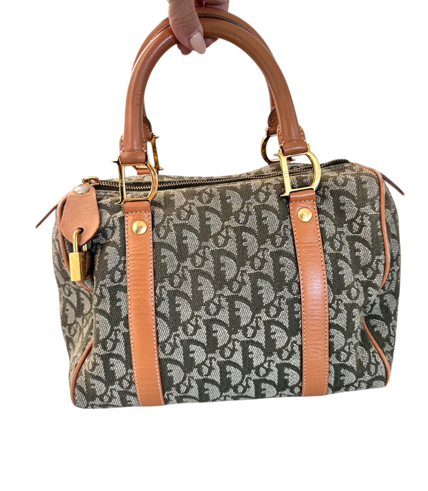 Christian Dior Trotter Mini Boston Bag (Green)