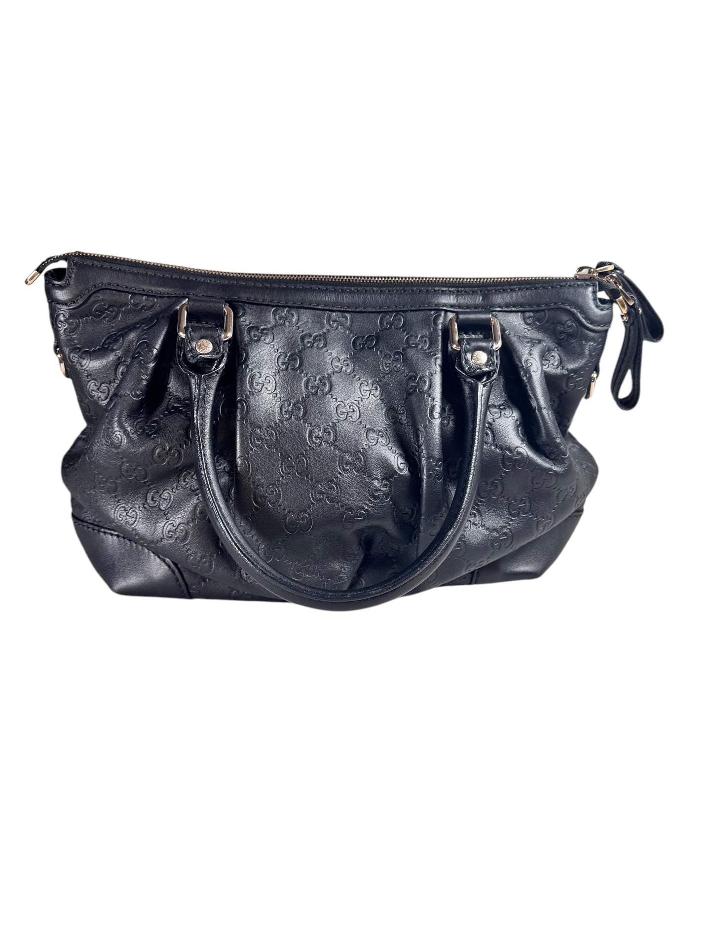 Gucci Guccisima Leather Sukey Tote 2way (Black)