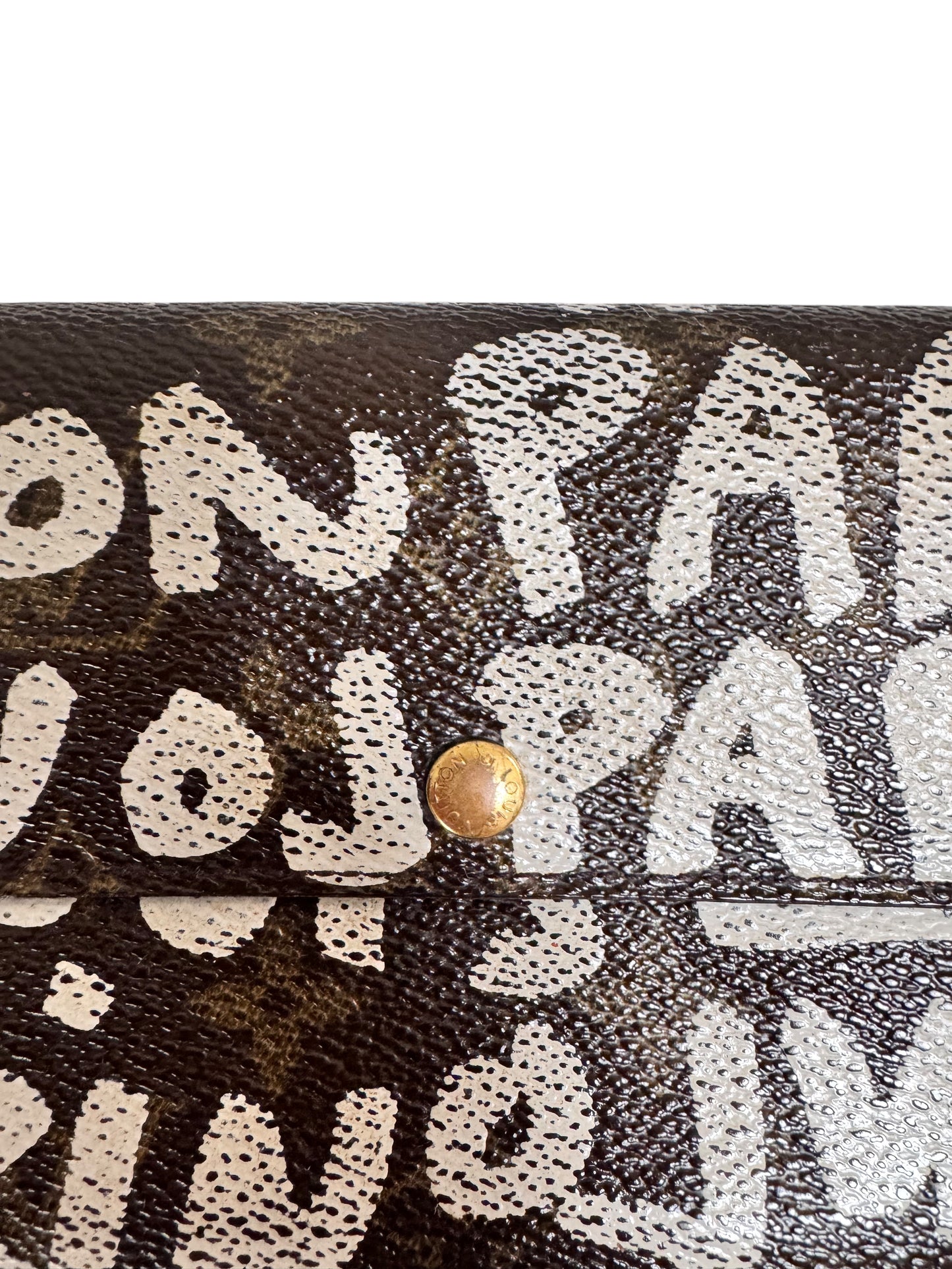 Louis Vuitton Monogram Canvas Graffiti 2001 Portefeuille Sarah Wallet (Limited Edition)