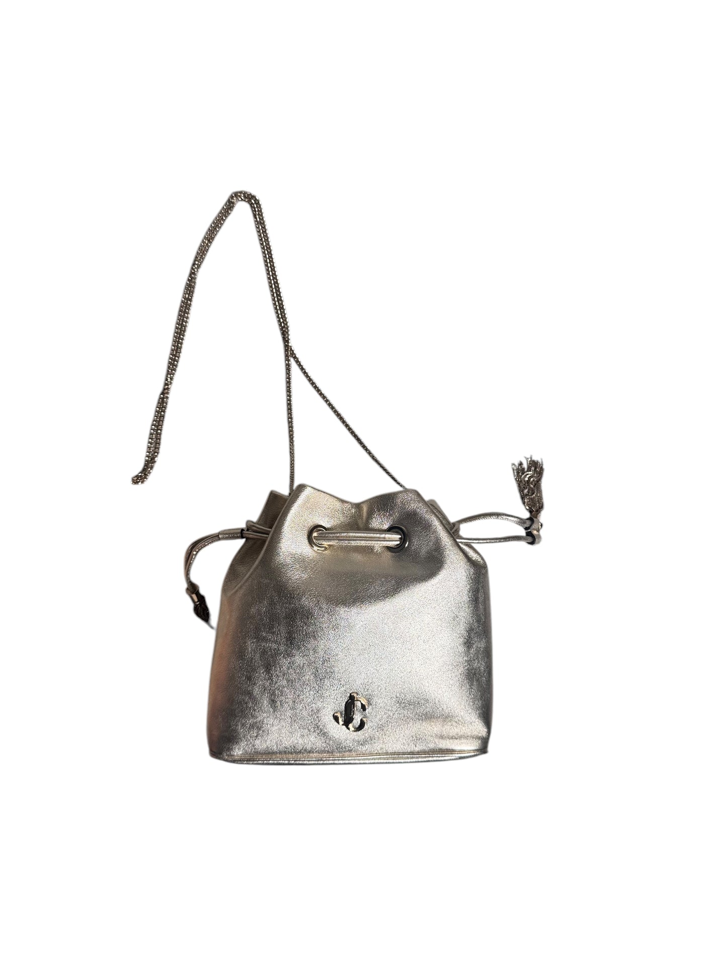Jimmy Choo Bon Bon Metallic Gold Bucket Bag
