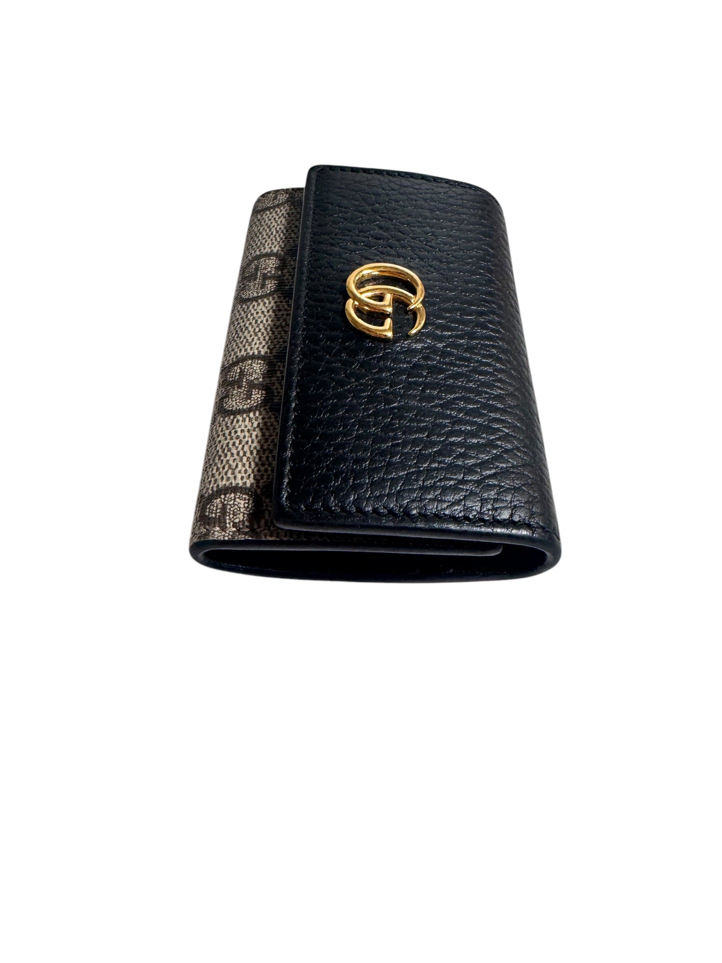 Gucci Canvas/Leather GG Logo Supreme 6 Ring Key Case