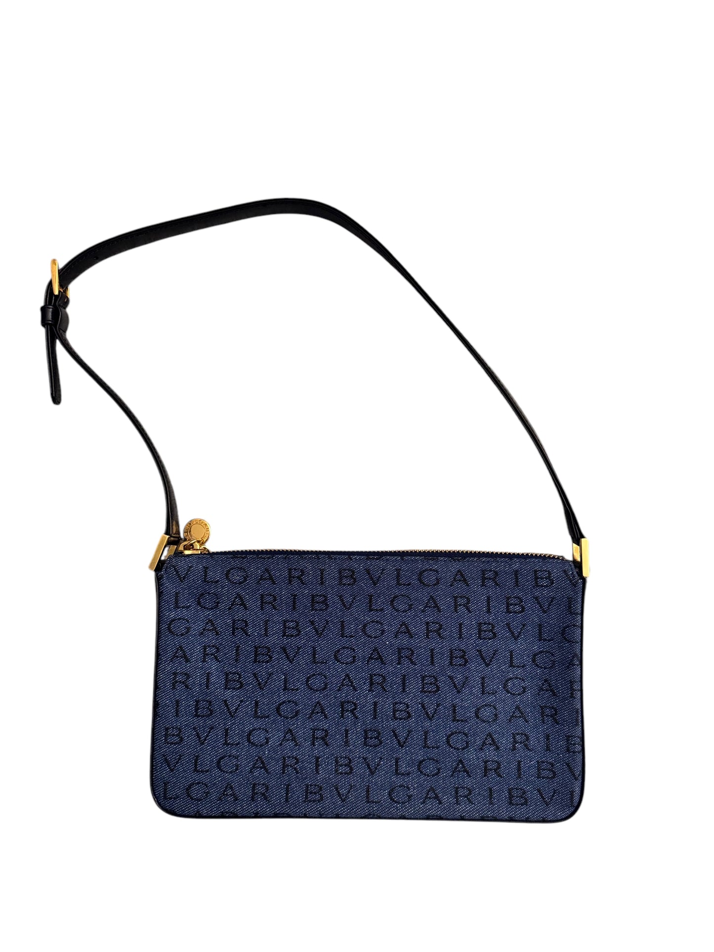 Bvlgari Denim Logo Mania Shoulder Bag