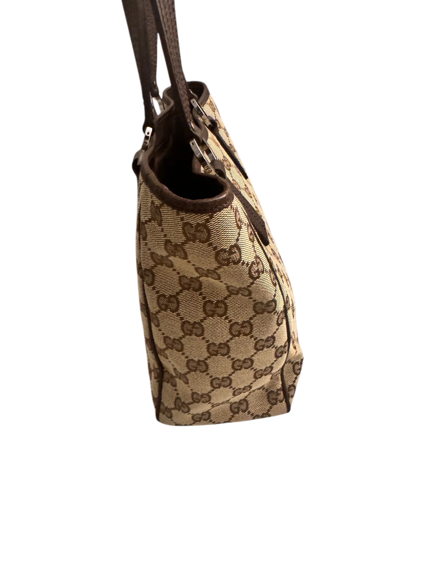 Gucci GG Canvas O Ring Tote Brown
