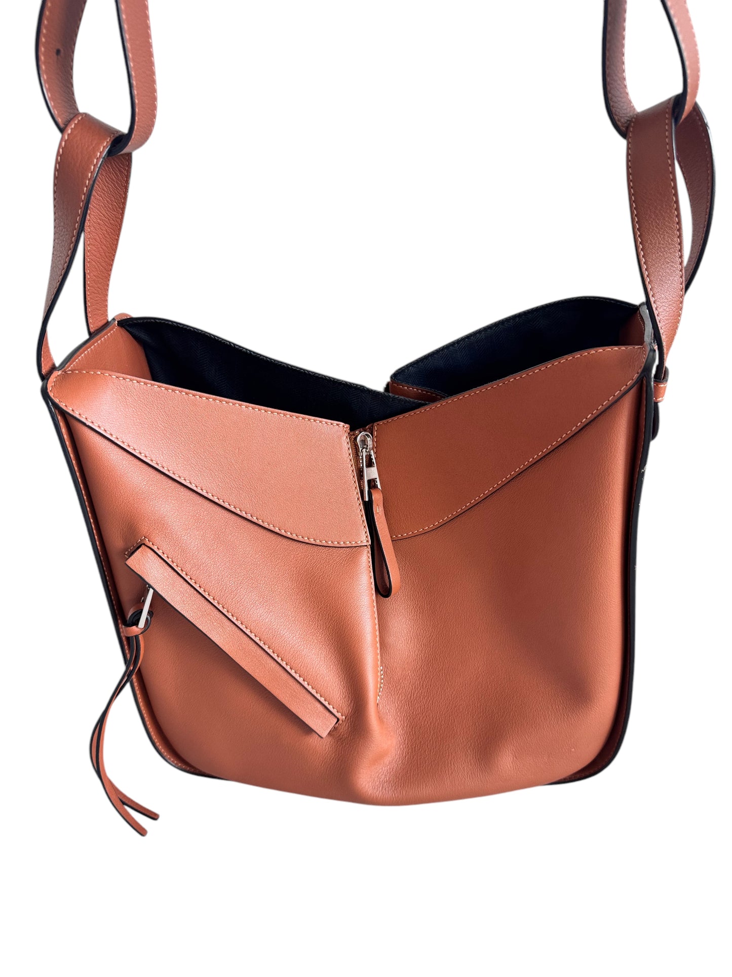 Loewe Calfskin Leather Classic Small Hammock Bag - Tan