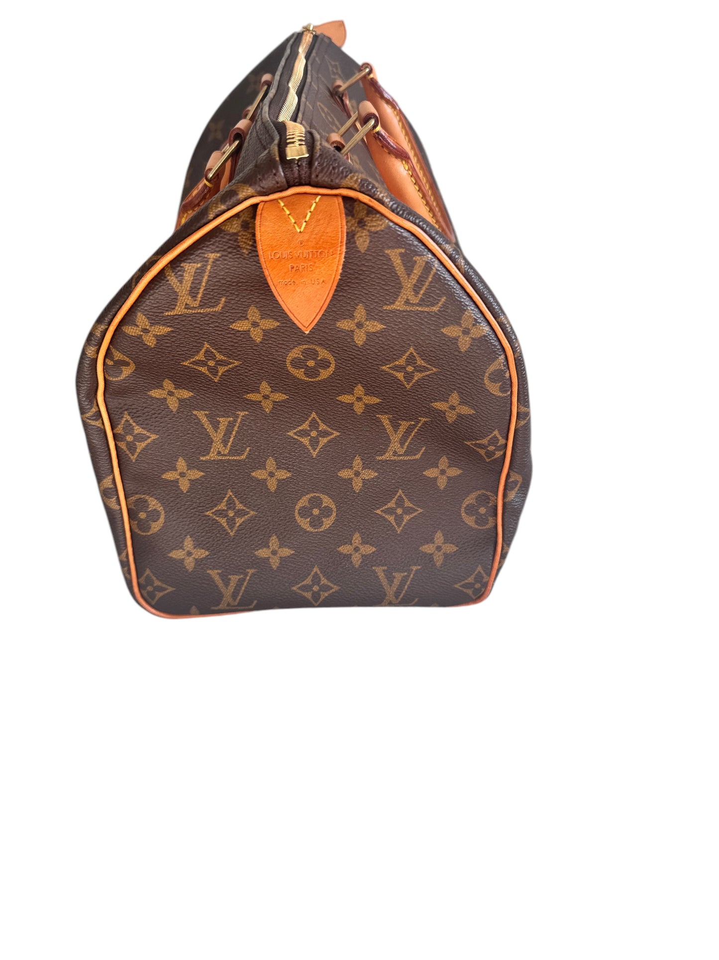 Louis Vuitton Monogram Canvas Speedy 30 2001 w/ Lock & Key