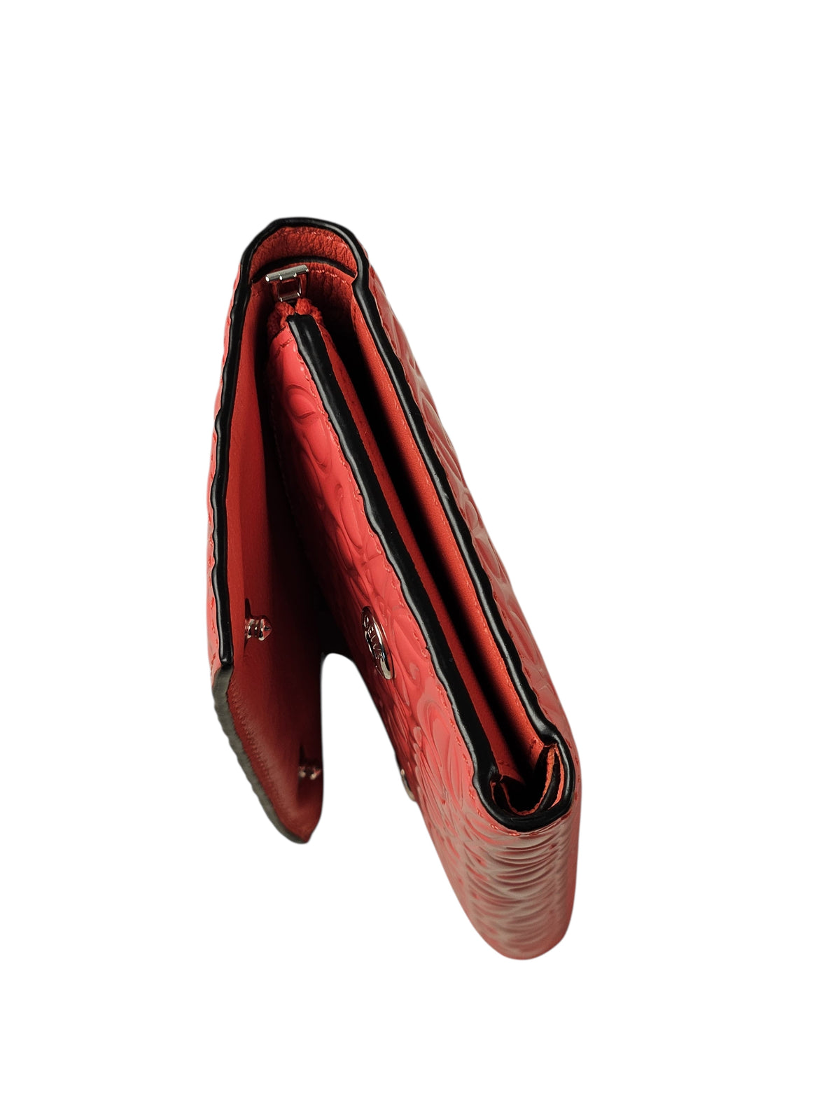 Loewe Leather Anagram Embossed Trifold Compact Wallet