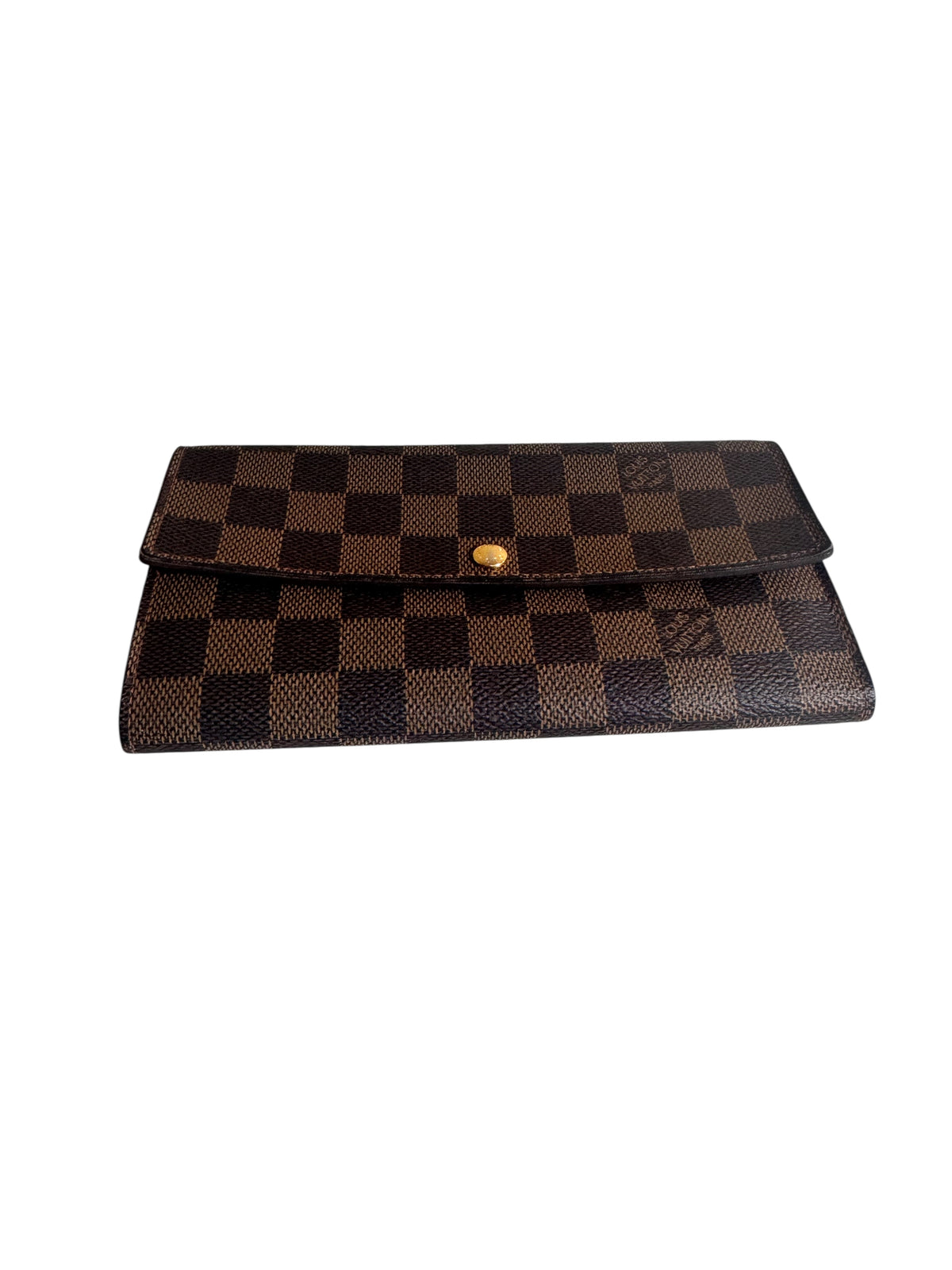 Louis Vuitton Damier Ebene Canvas Sarah Wallet 2008