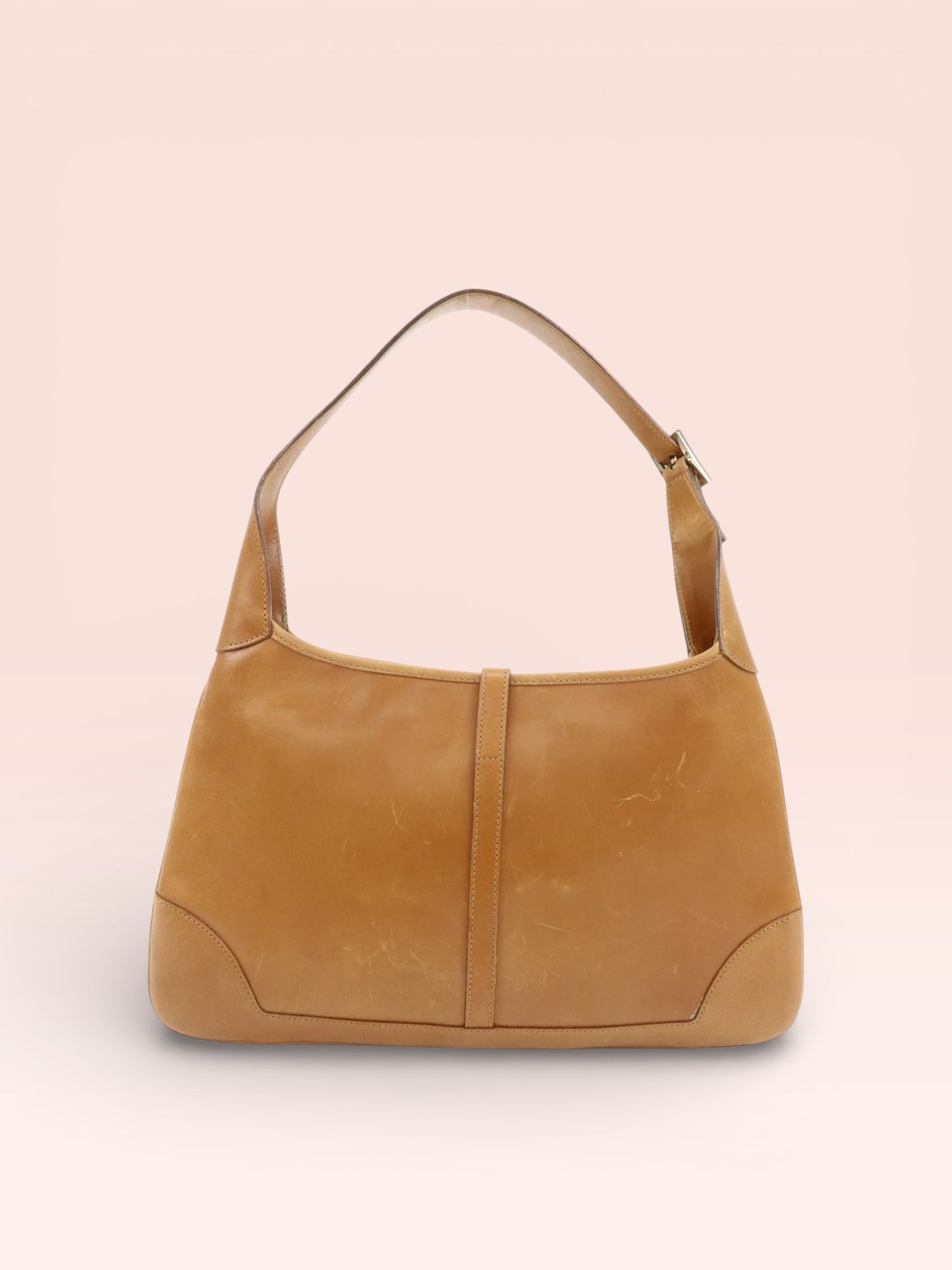 Gucci Leather Vintage Jackie O Shoulder Bag