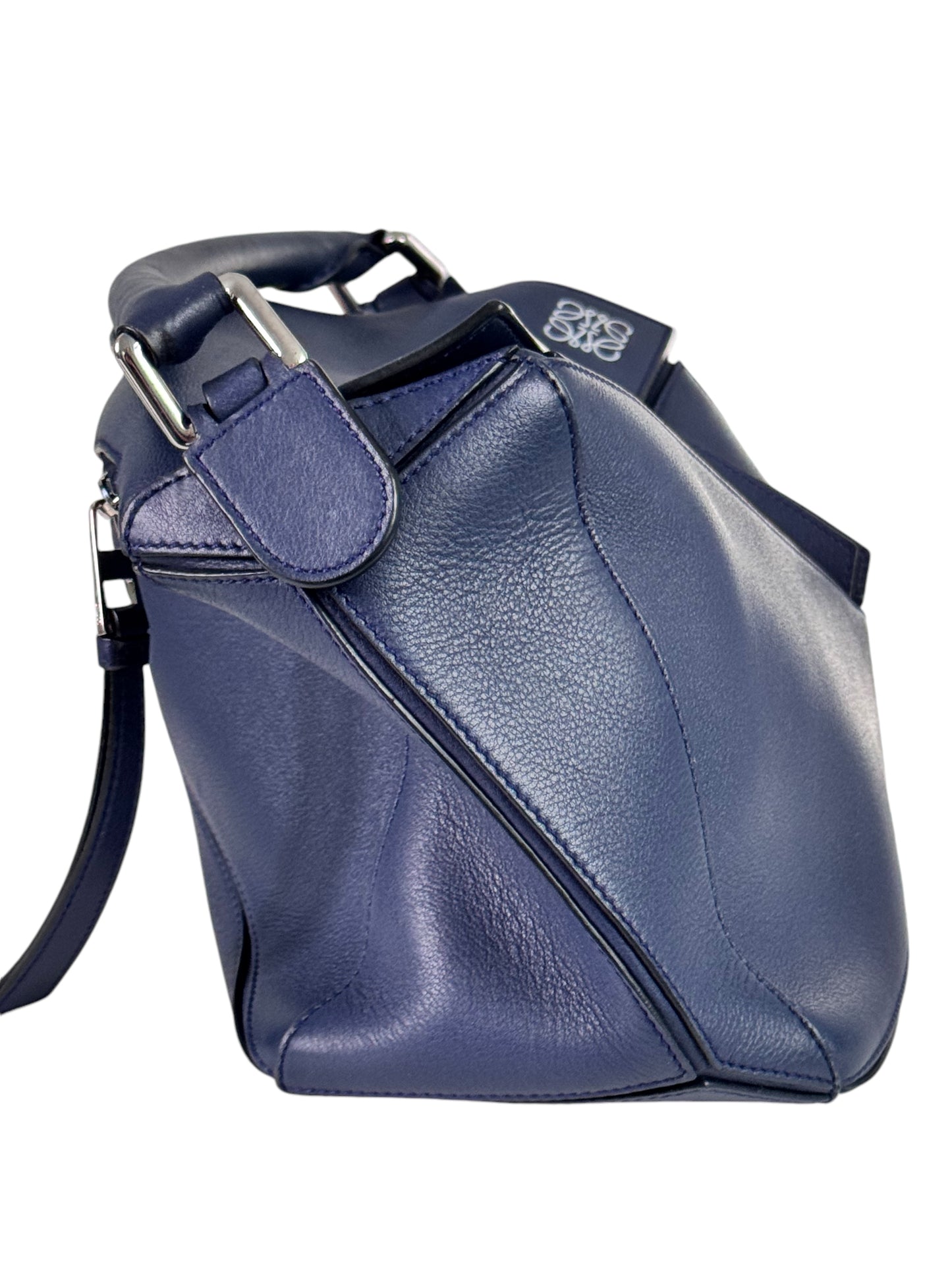 Loewe Calfskin Leather Medium Puzzle Bag (Marine)