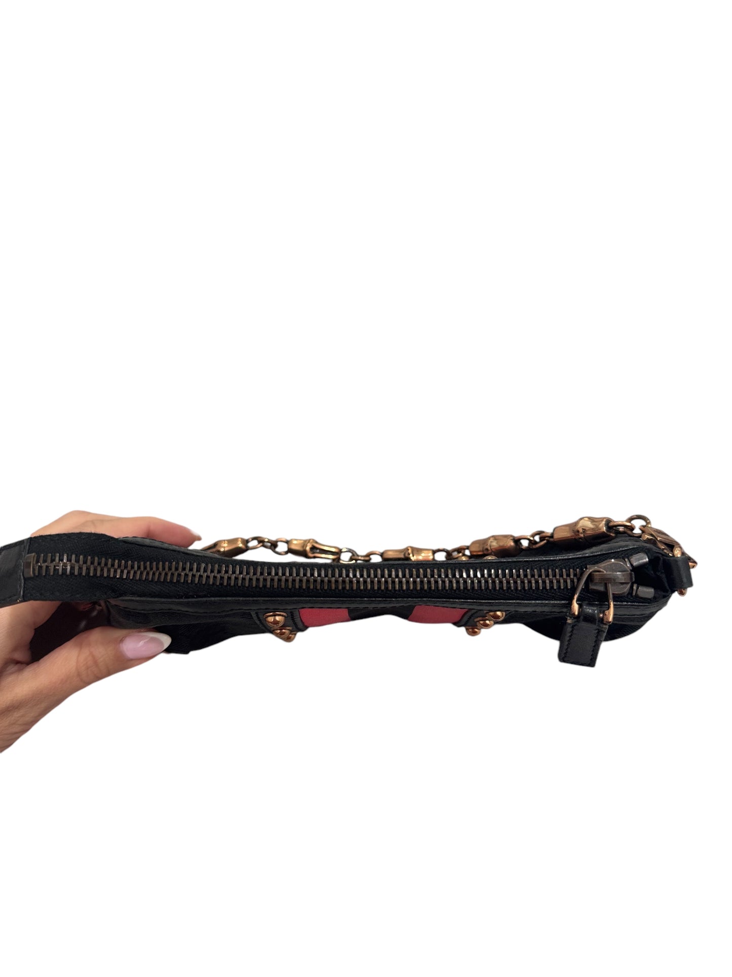 Gucci GG Canvas Web Studded Chain Clutch (Limited Edition)