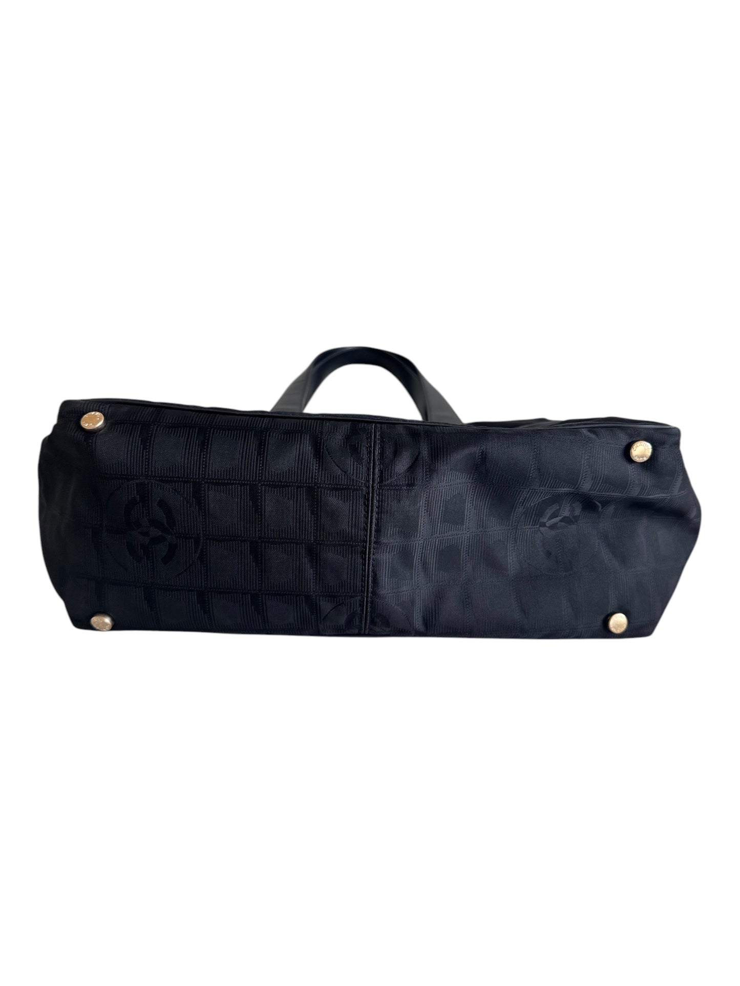 Chanel New Travel Line Nylon Tote (Black)