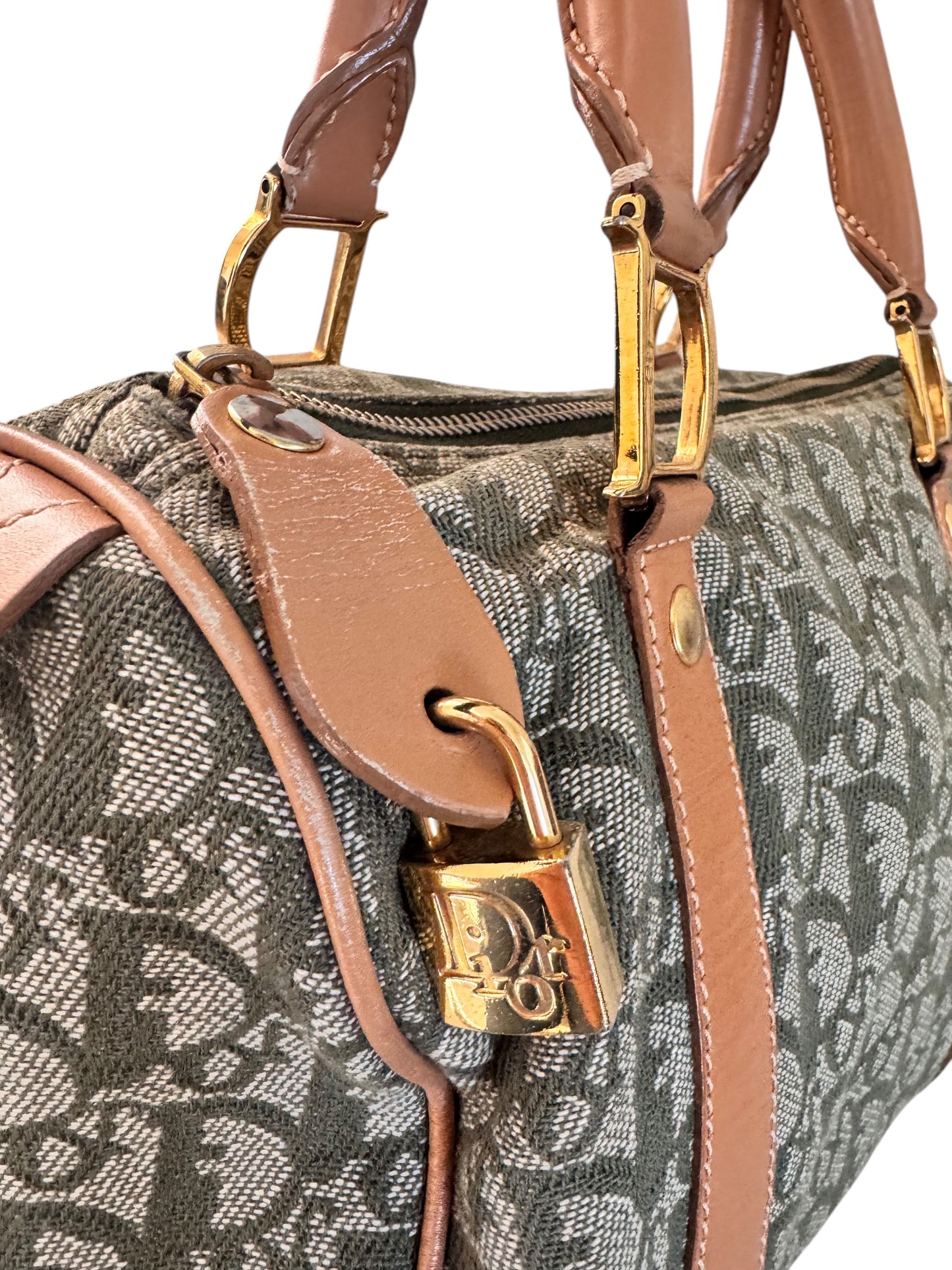 Christian Dior Trotter Mini Boston Bag (Green)
