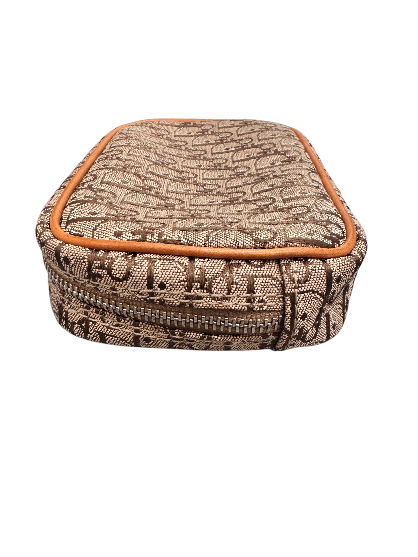Christian Dior Vintage Trotter Canvas Mini Pouch 1990s-2000s