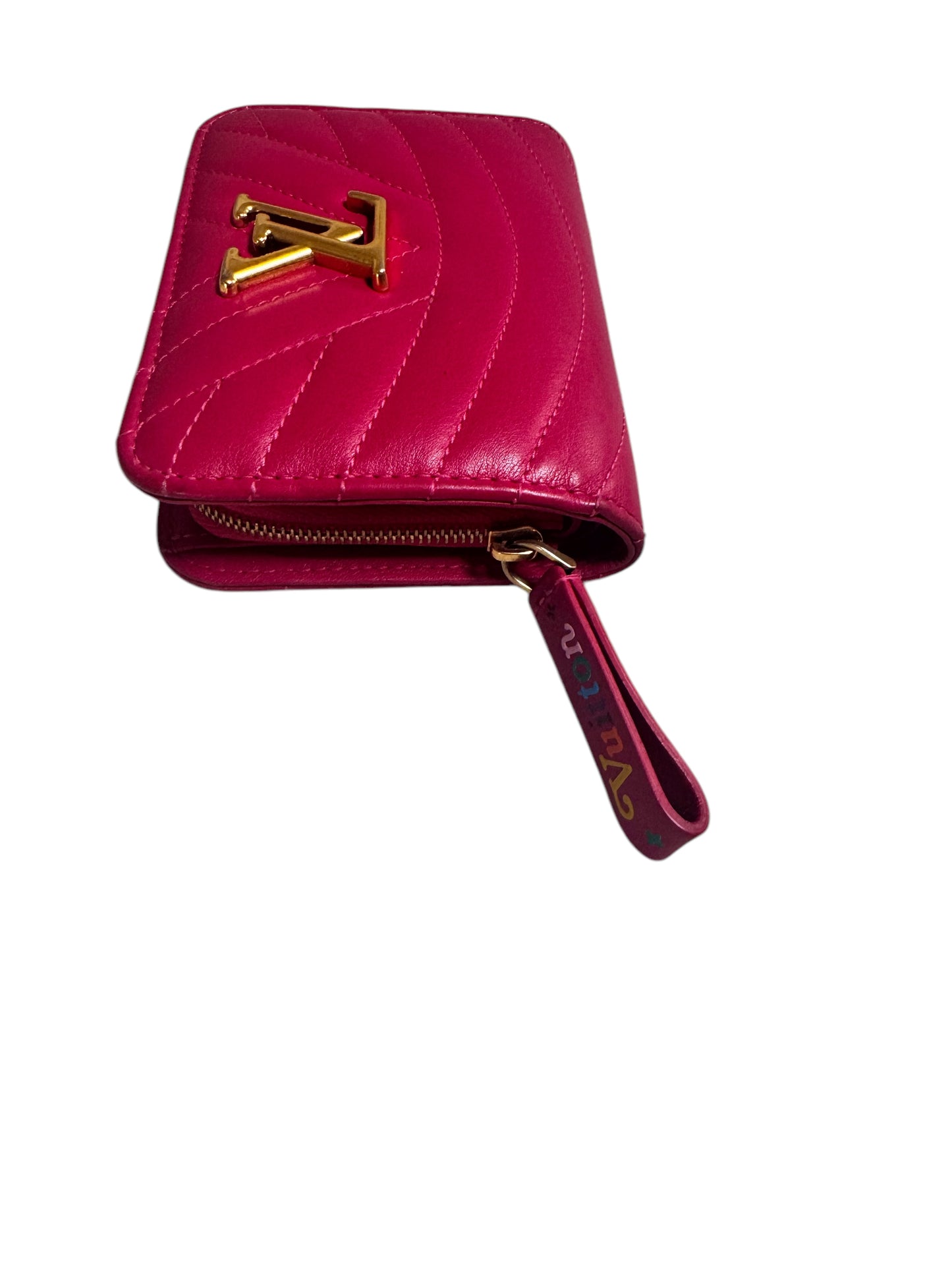 Louis Vuitton Quilted Leather New Wave Compact Wallet (Pink)