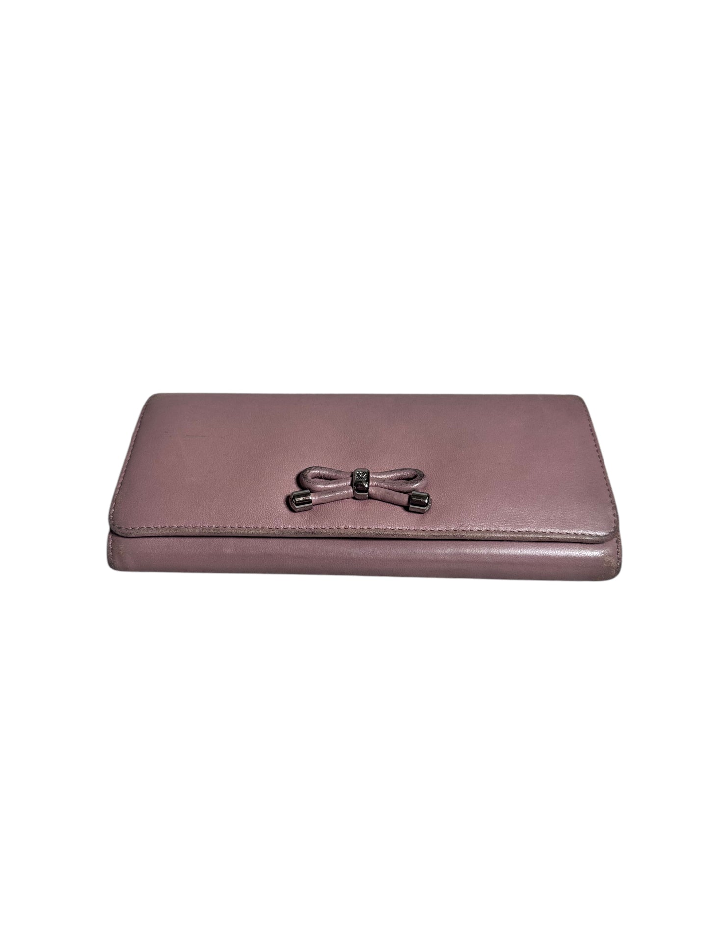 Loewe Ribbon Motif Leather Long Wallet