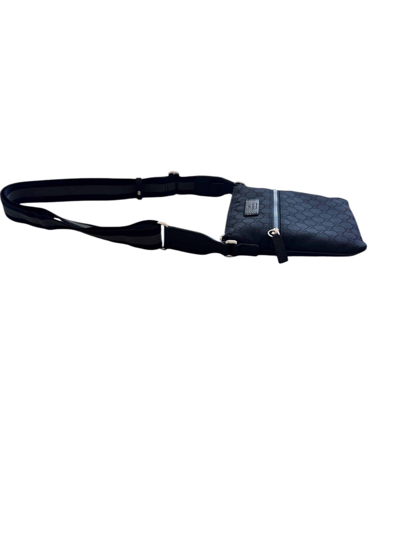 Gucci Sherry Nylon GG Messenger Bag - Black