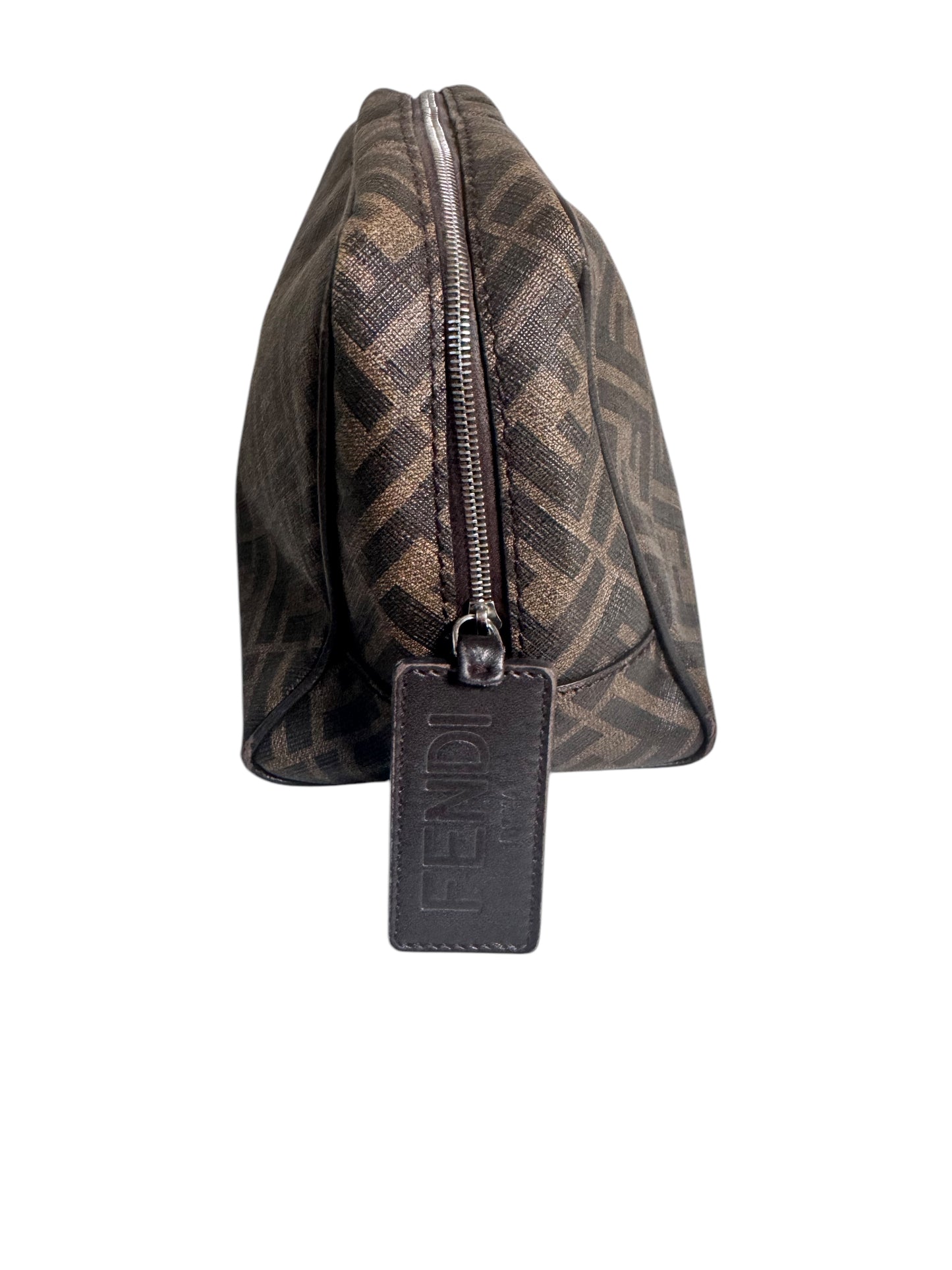 Fendi Monogram Coated Canvas Makeup/Toiletry Pouch