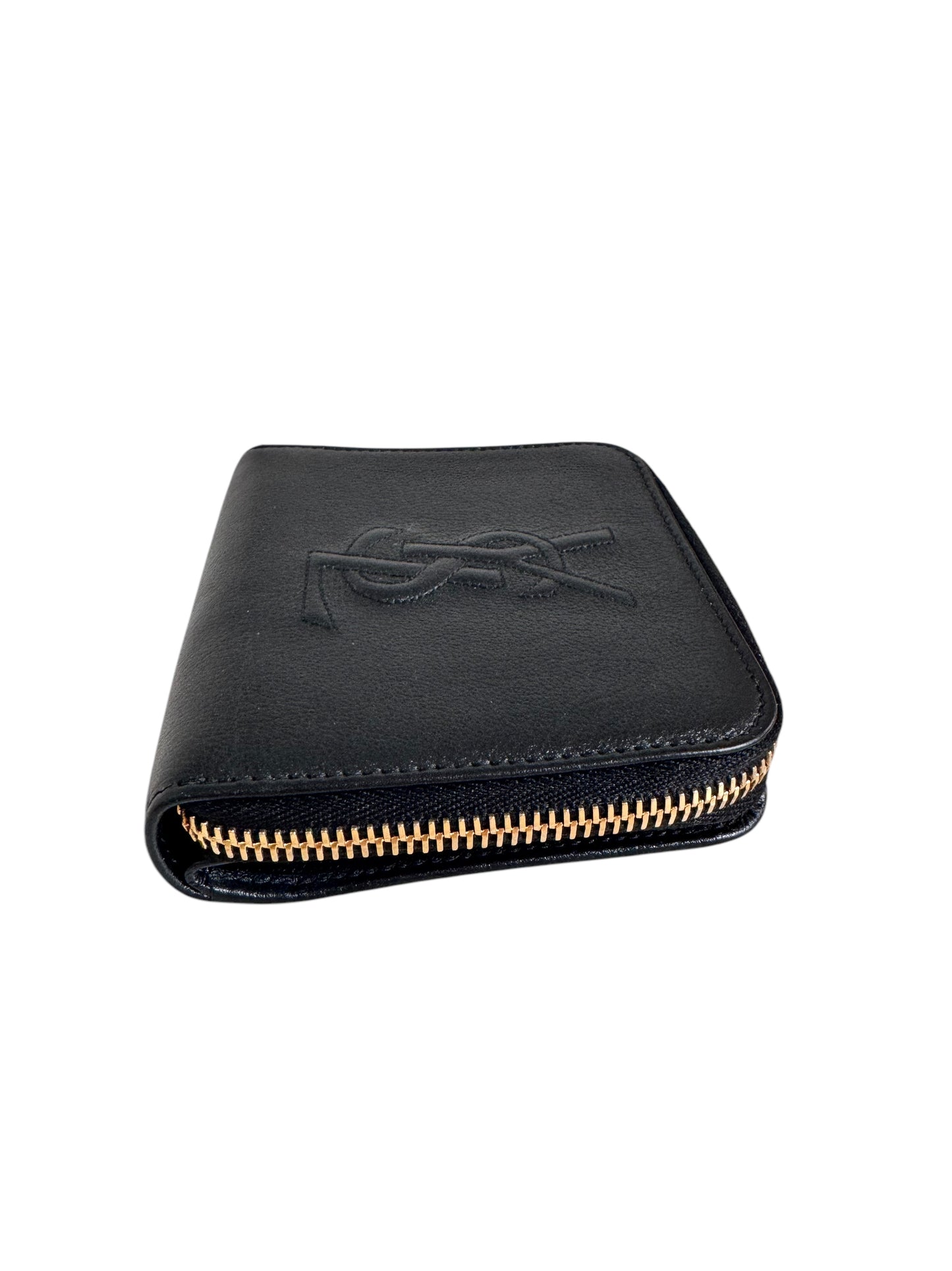 Yves Saint Laurent Compact Zip Wallet - Black