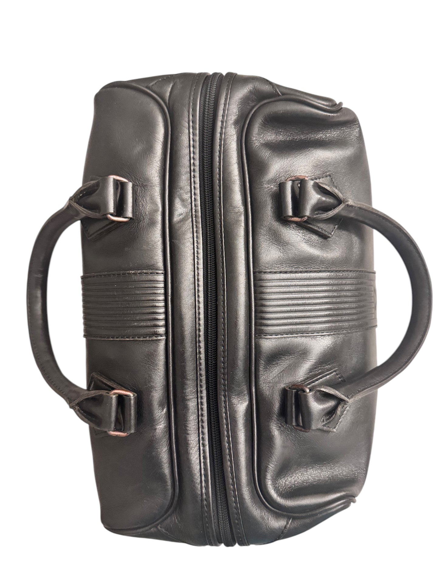 Yves Saint Laurent Leather Bauletto Vintage Boston Bag