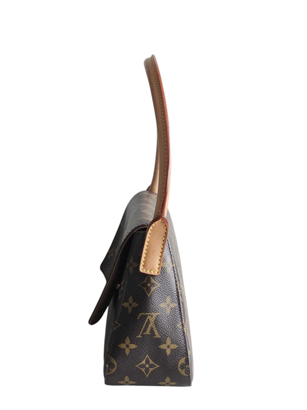 Louis Vuitton Monogram Mini Looping Shoulder Bag Brown 2003